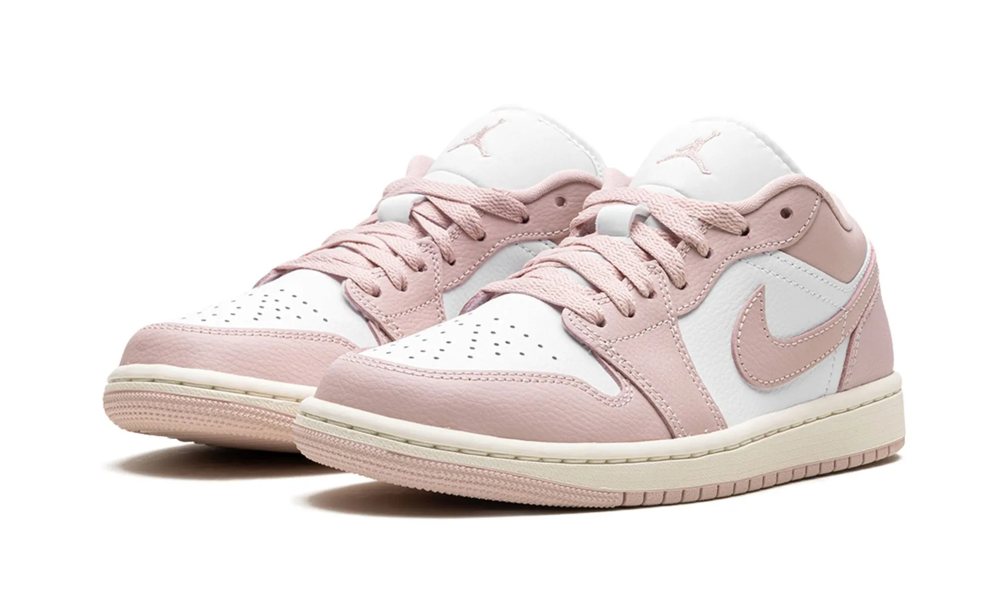 Leather Wmns Air Jordan 1 Low 'Pink Oxford'