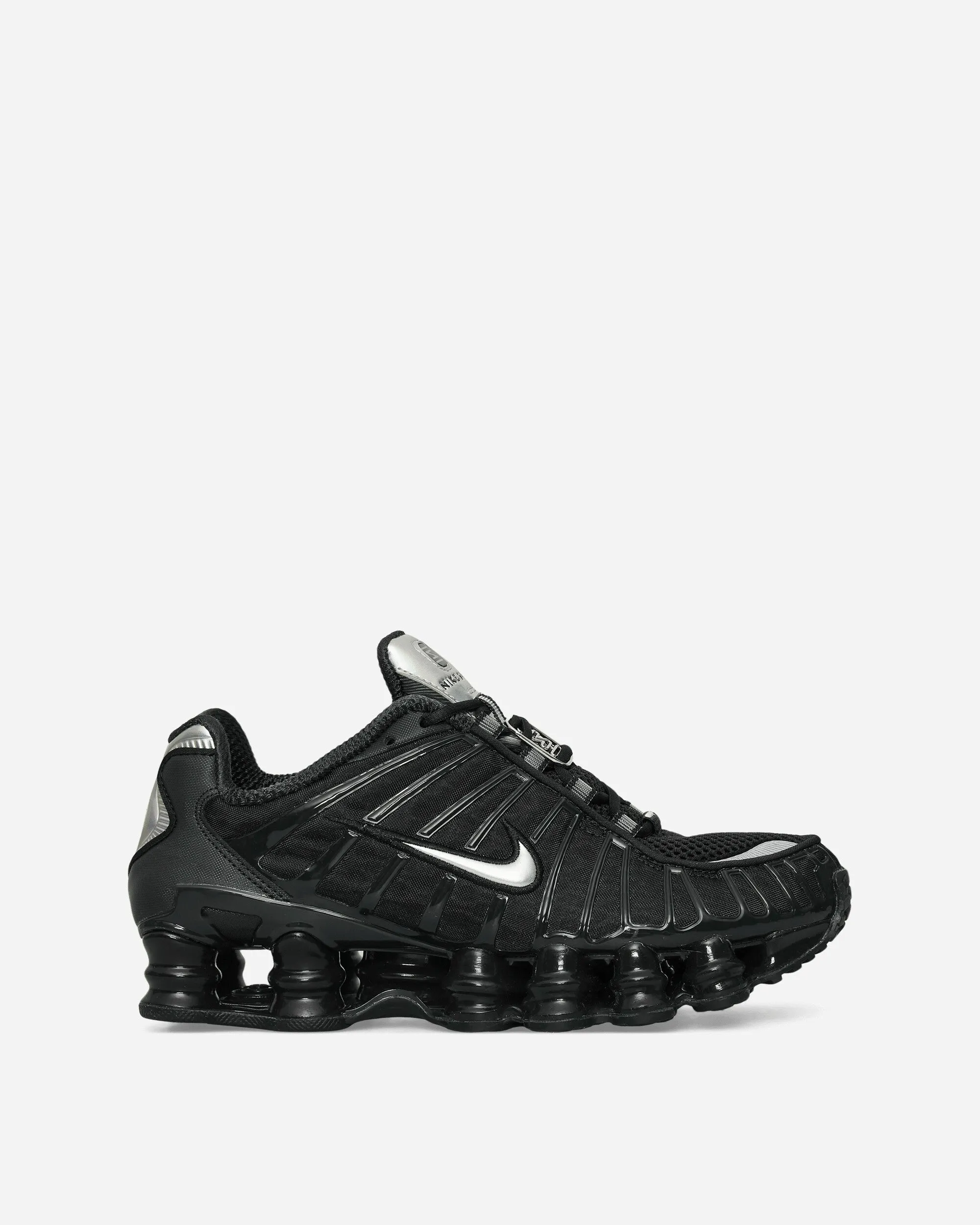 Lace Up Women's Shox TL Sneakers Off Noir / Metallic Silver
