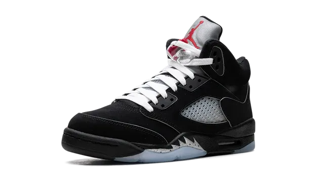 Jordan 5 Retro "Black Metallic Reimagined" Grade School Comfort footbed Cushion Feel