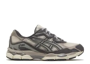 Move Swiftly Breathable Linings Asics Gel-NYC Oatmeal Obsidian Grey