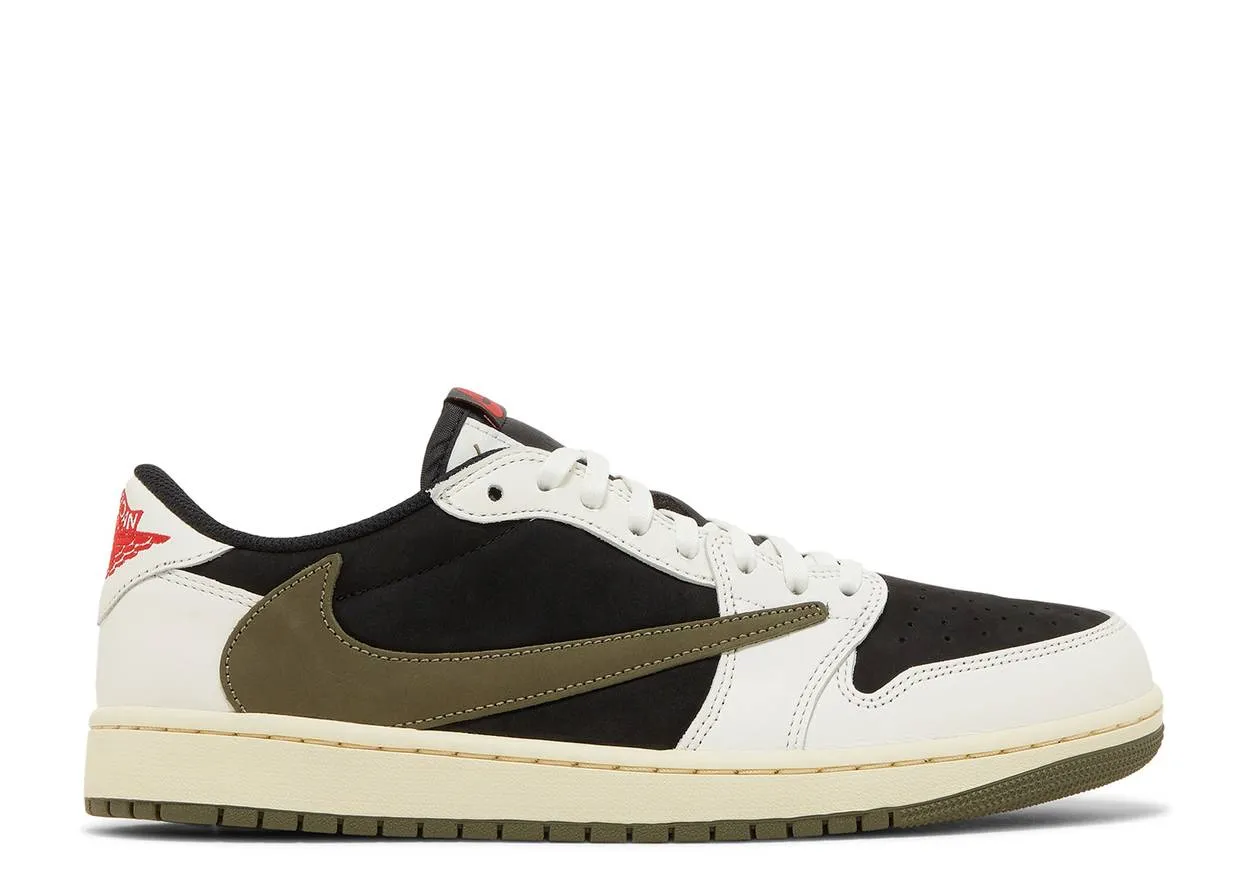 Mesh Lining Air Jordan 1 Low OG SP Travis Scott Olive