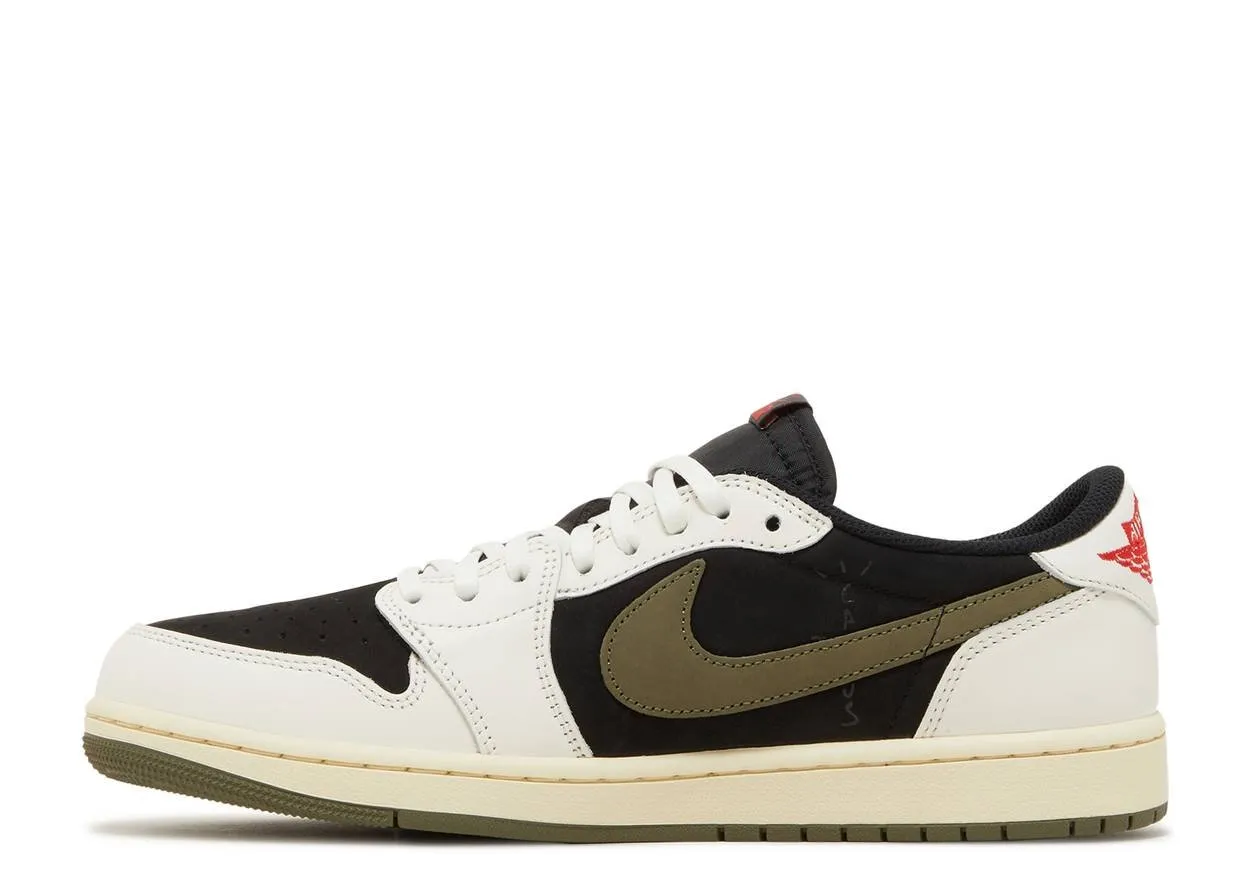 Air Jordan 1 Low OG SP Travis Scott Olive Outdoor Fit Adjustable Straps