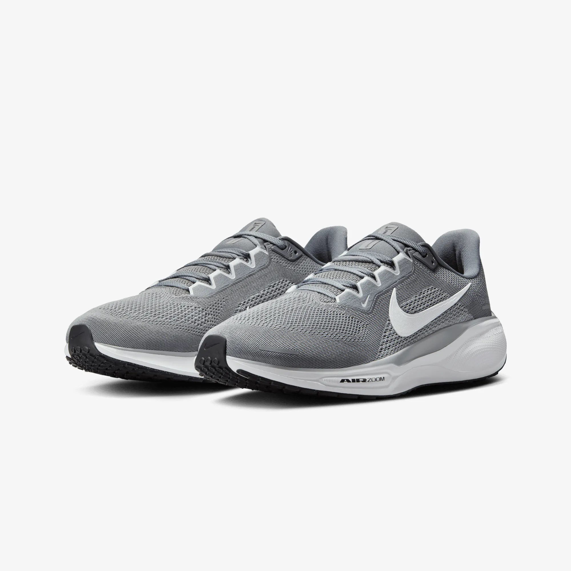 Nike | AIR ZOOM PEGASUS 41 { COOL GREY/WHITE-WOLF GREY-PURE PLATINUM Dance Floor Fire Red
