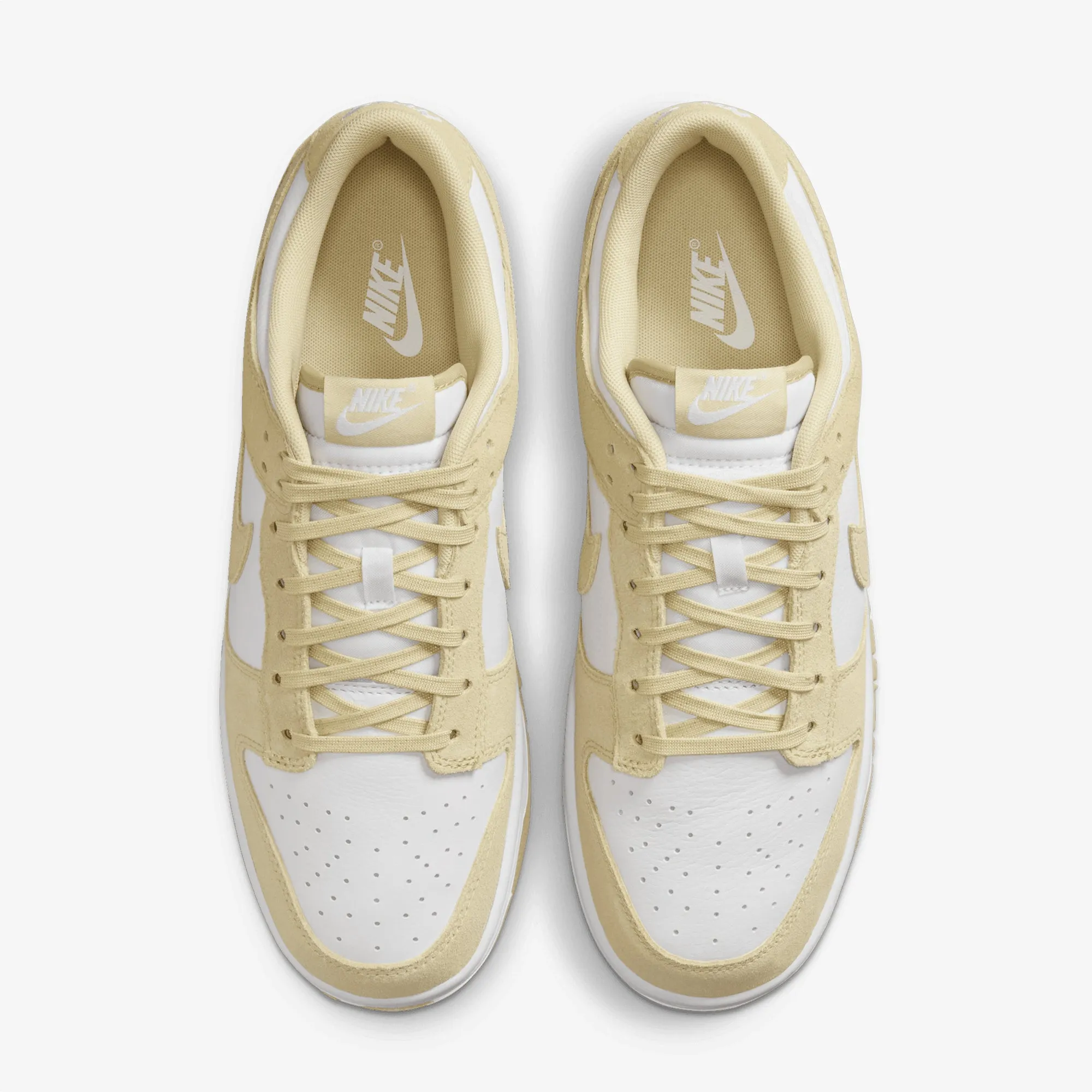 NIKE | DUNK LOW RETRO { WHITE/TM GOLD-WHITE Yoga Base