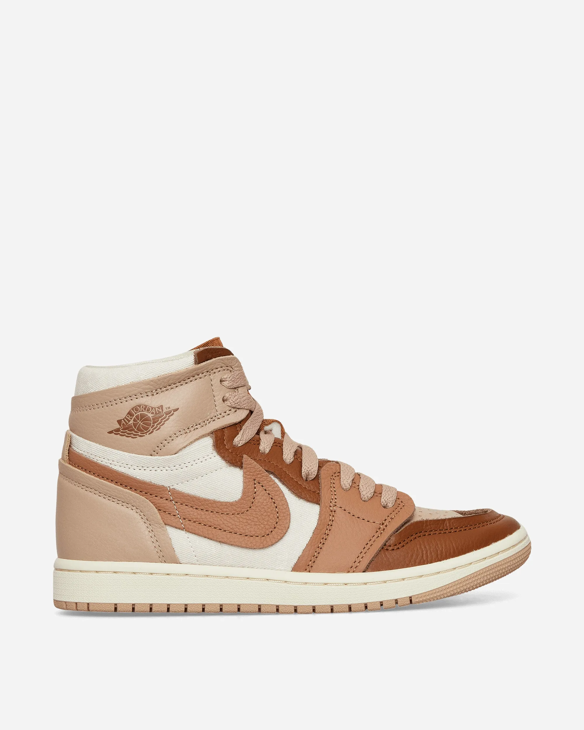 Elastic Sling Breathable Upper Women's Air Jordan 1 High Method of Make Sneakers Legend Mid Brown