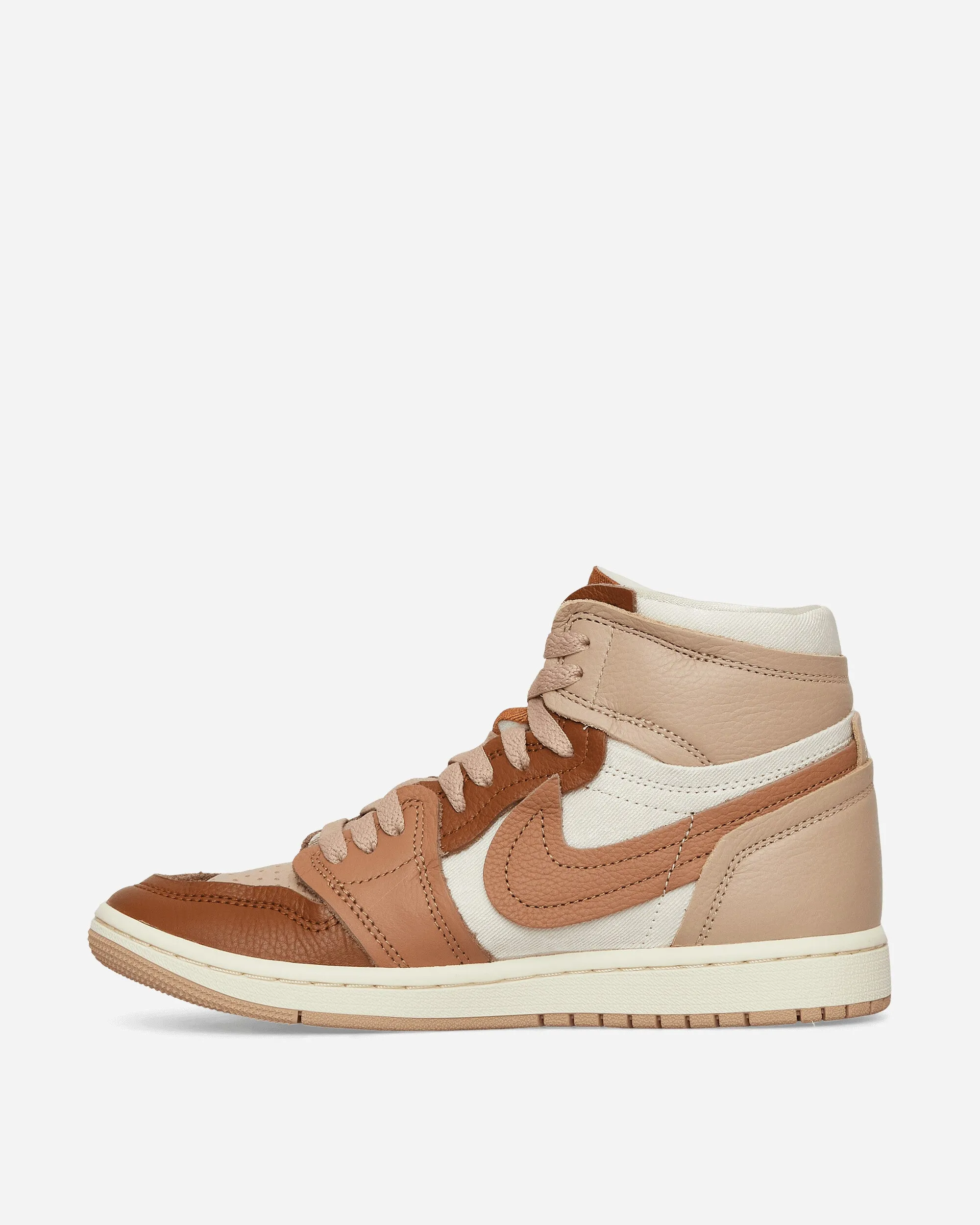 Dream Path Women's Air Jordan 1 High Method of Make Sneakers Legend Mid Brown