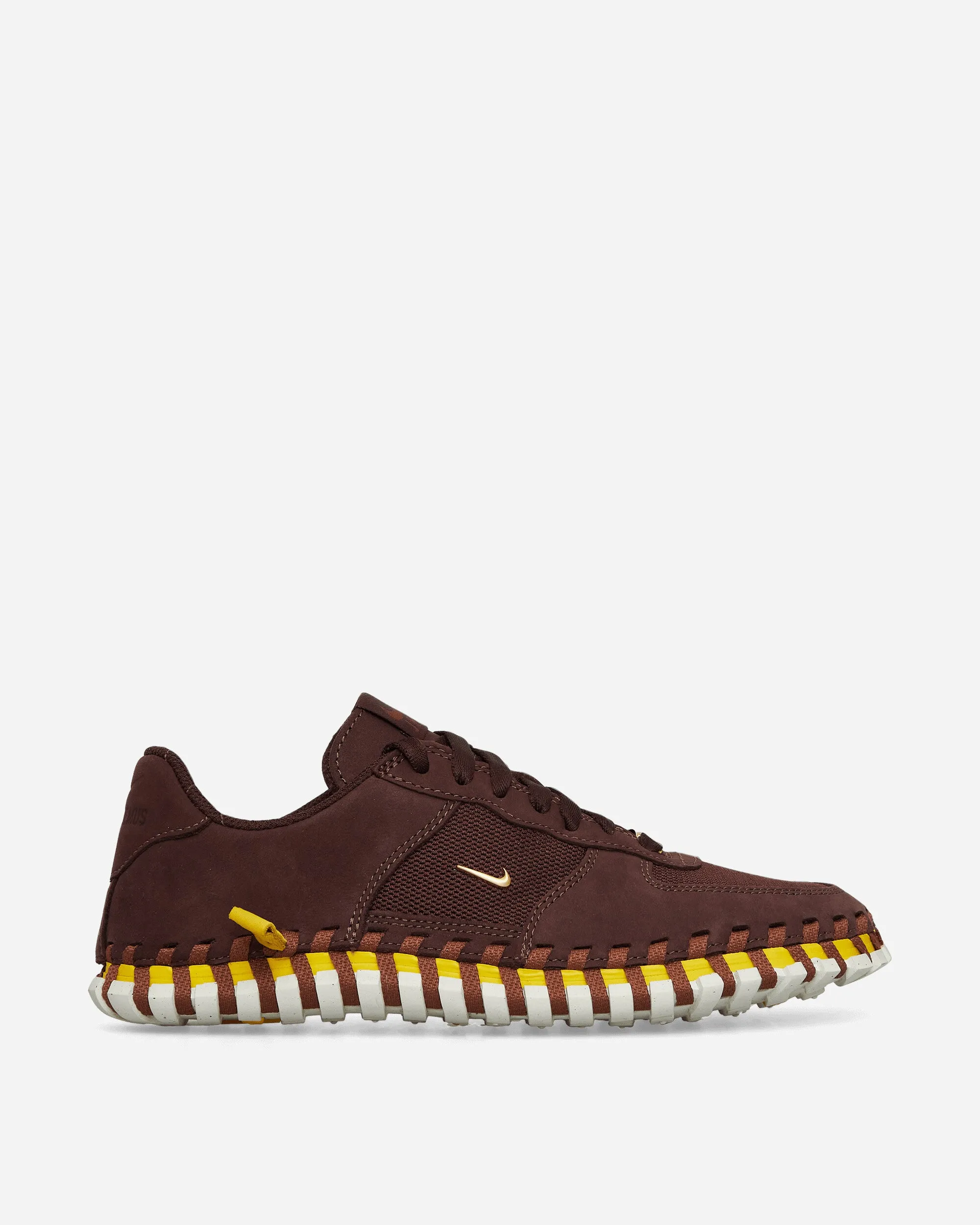 Elastic Women's JACQUEMUS J Force 1 Low LX Sneakers Earth / Metallic Gold