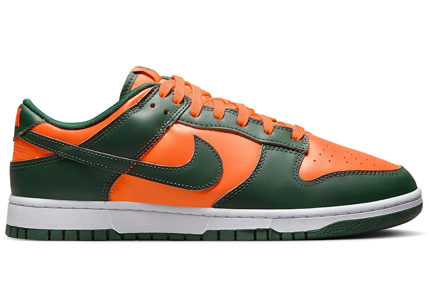 Nike Dunk Low Retro Miami Hurricanes soft fit View Stop