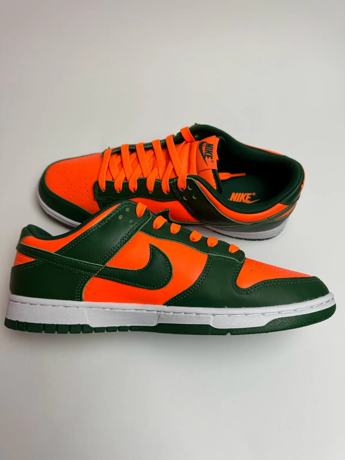 Nike Dunk Low Retro "Miami Hurricanes" City Adventure mesh material
