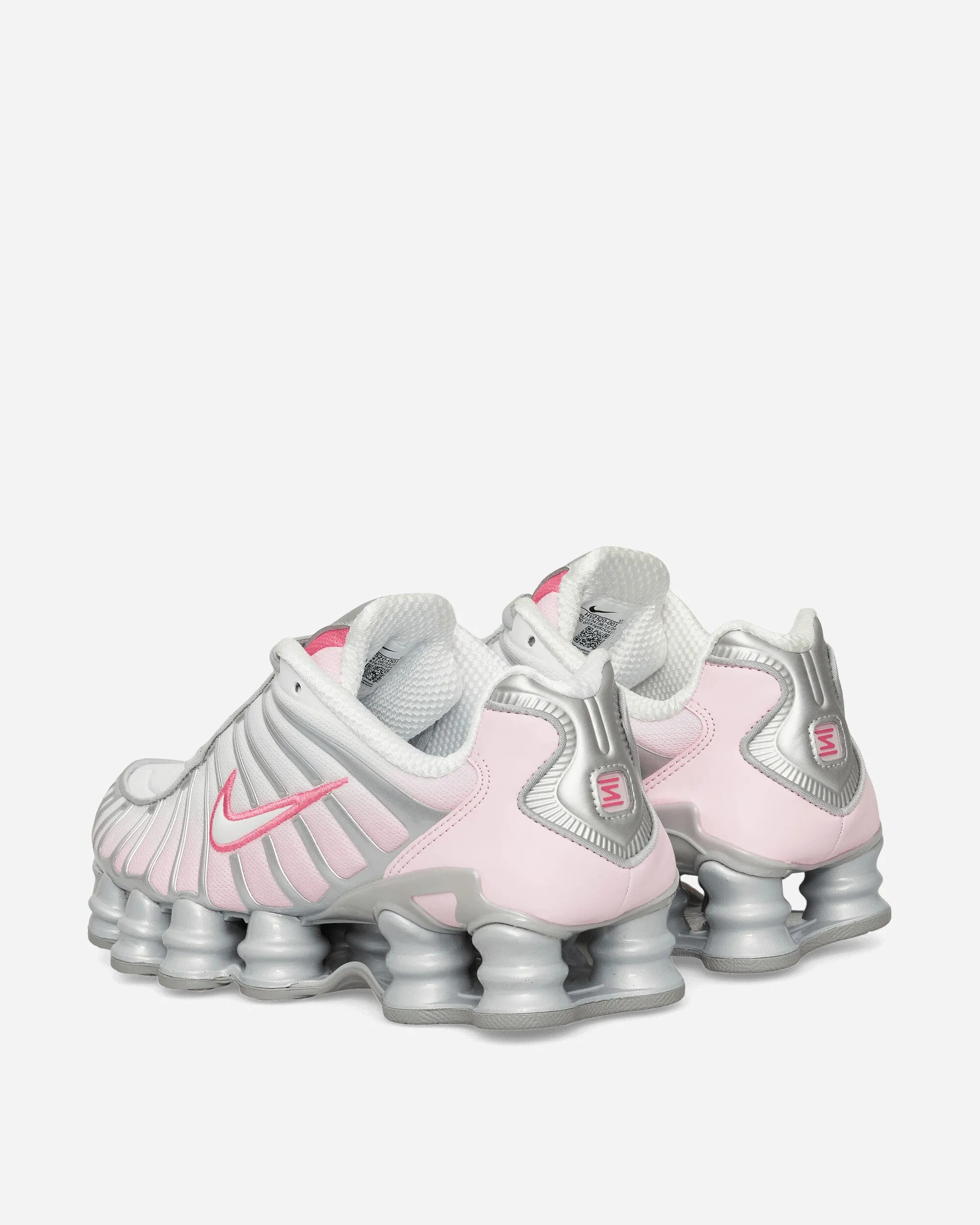 Women's Shox TL Sneakers Metallic Platinum / Pink Foam Trend Glow Tech Knit