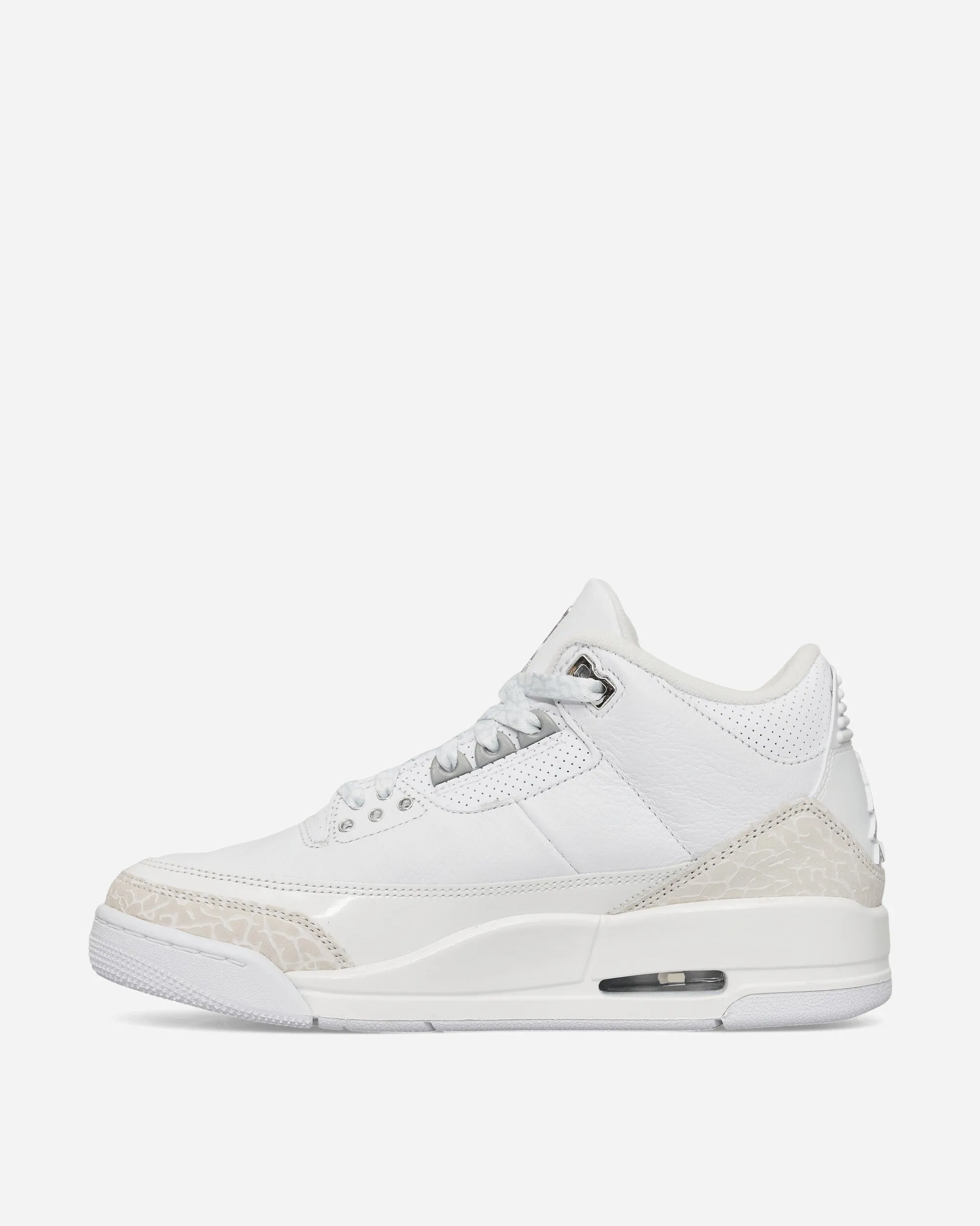 Hot Mood Calm Step Air Jordan 3 Retro Sneakers White / Silver