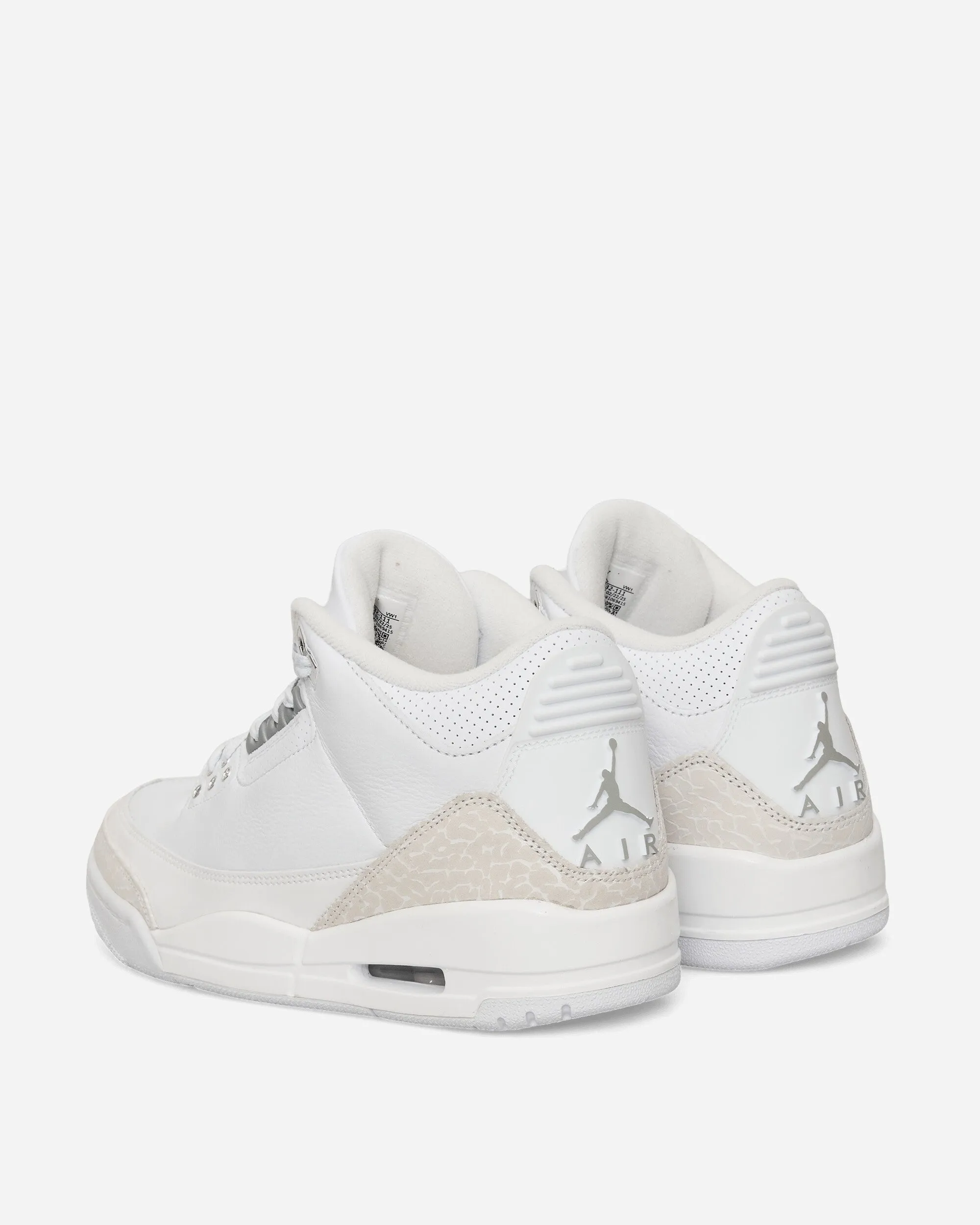 Air Jordan 3 Retro Sneakers White / Silver Fairy Step Gym
