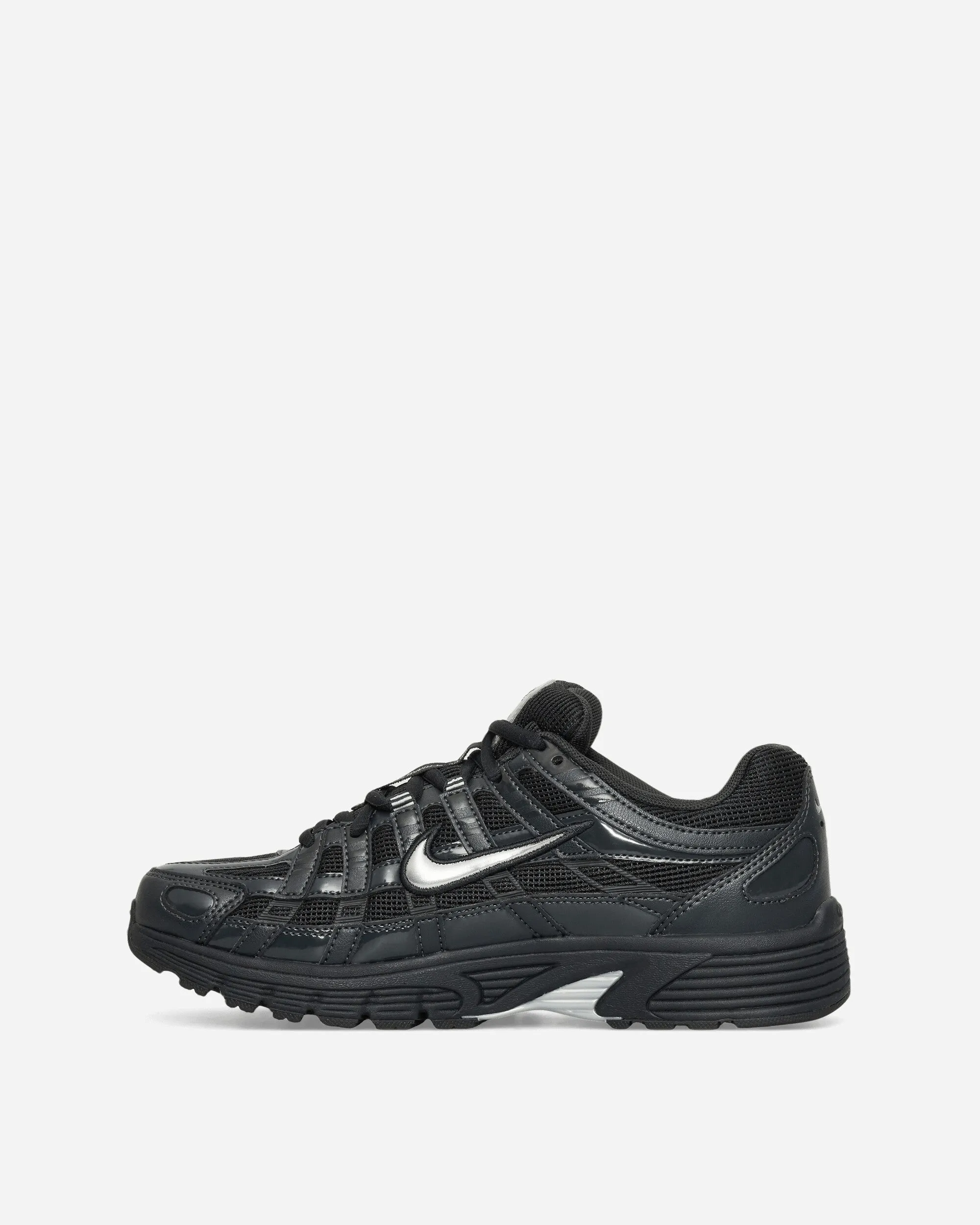 Comfortable Insole Comfort Shank Women's P-6000 Sneakers Off-Noir / Metallic Silver