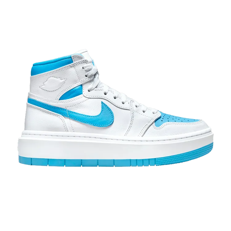 Wmns Air Jordan 1 Elevate High 'White Dark Powder Blue' portable Lined interior