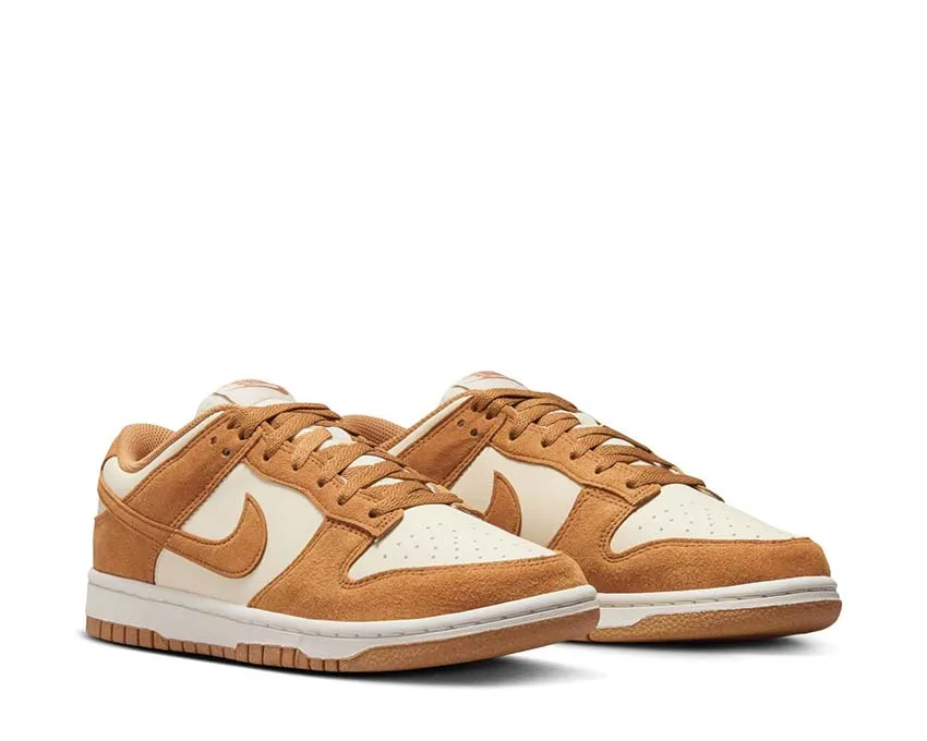 Nike Dunk Low Wmns "Flax Suede" Step Friendly Lace Up Style