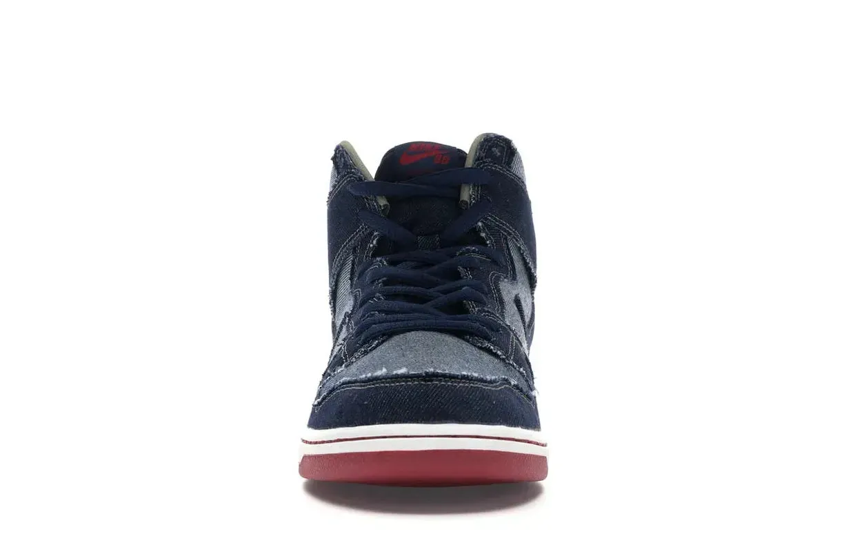 Nike SB Dunk High Reese Forbes Denim Lightweight Footwear Non slip grip