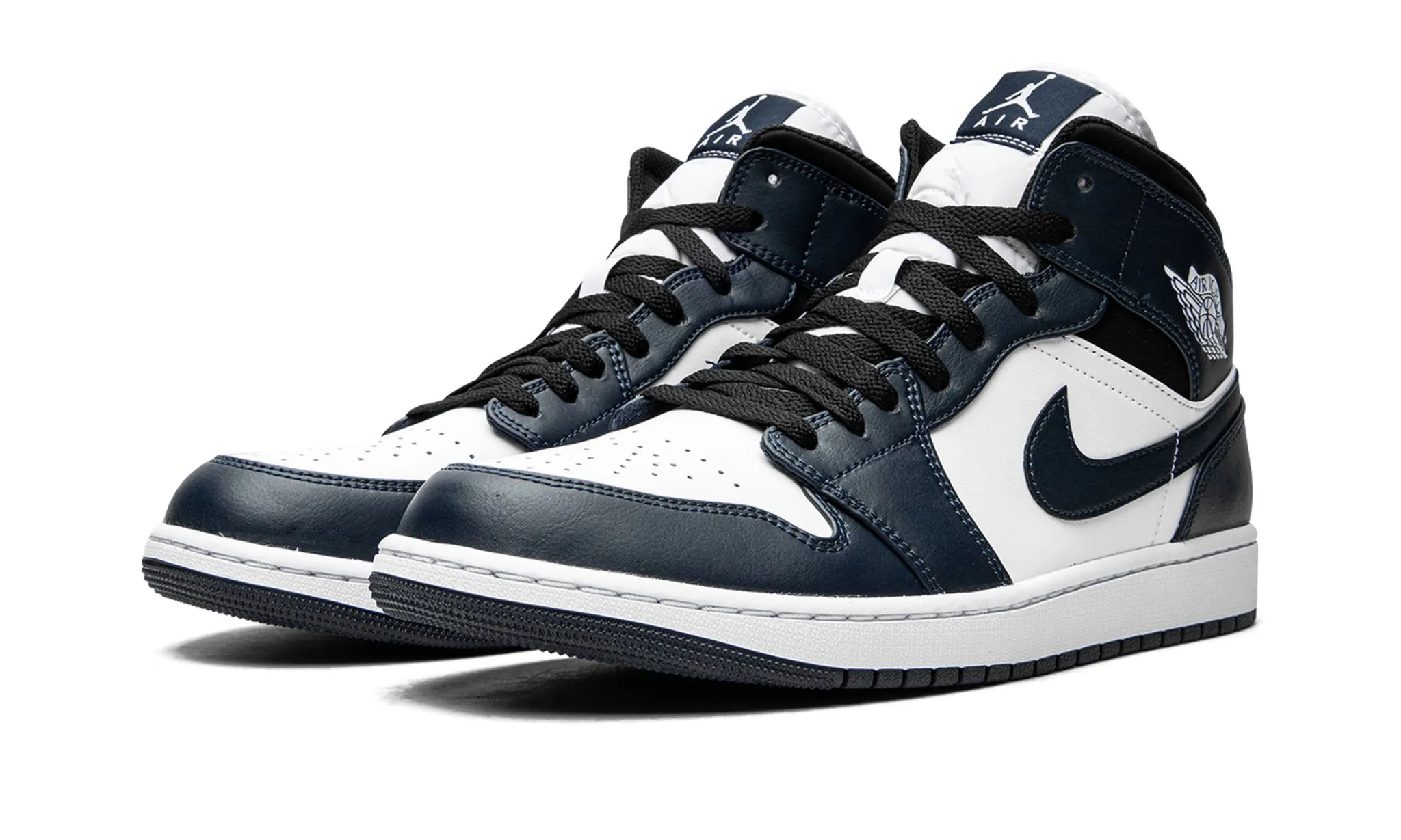 Rubber   sole Air Jordan 1 Mid Armory Navy