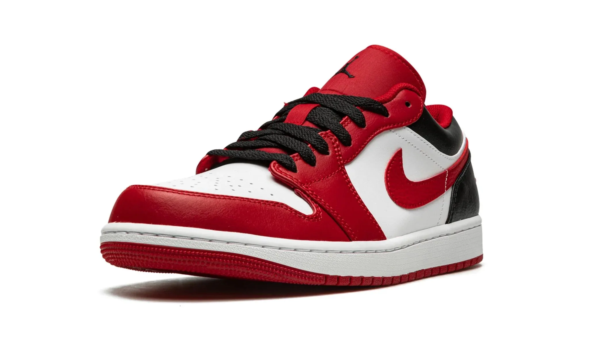 Air Jordan 1 Low Reverse Black Toe Bulls Black Edge Core Support