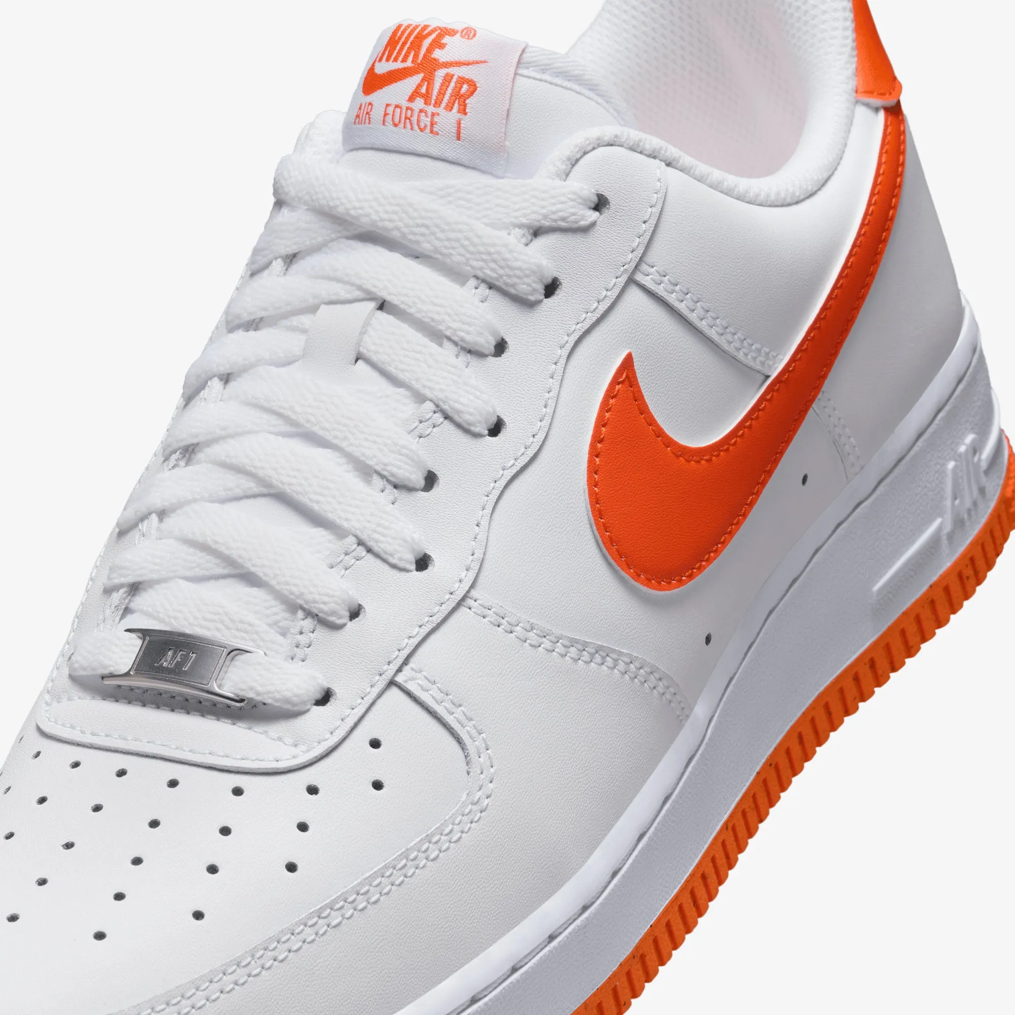 NIKE | AIR FORCE 1 '07 LV8 { WHITE/SAFETY ORANGE-WHITE Zen Step