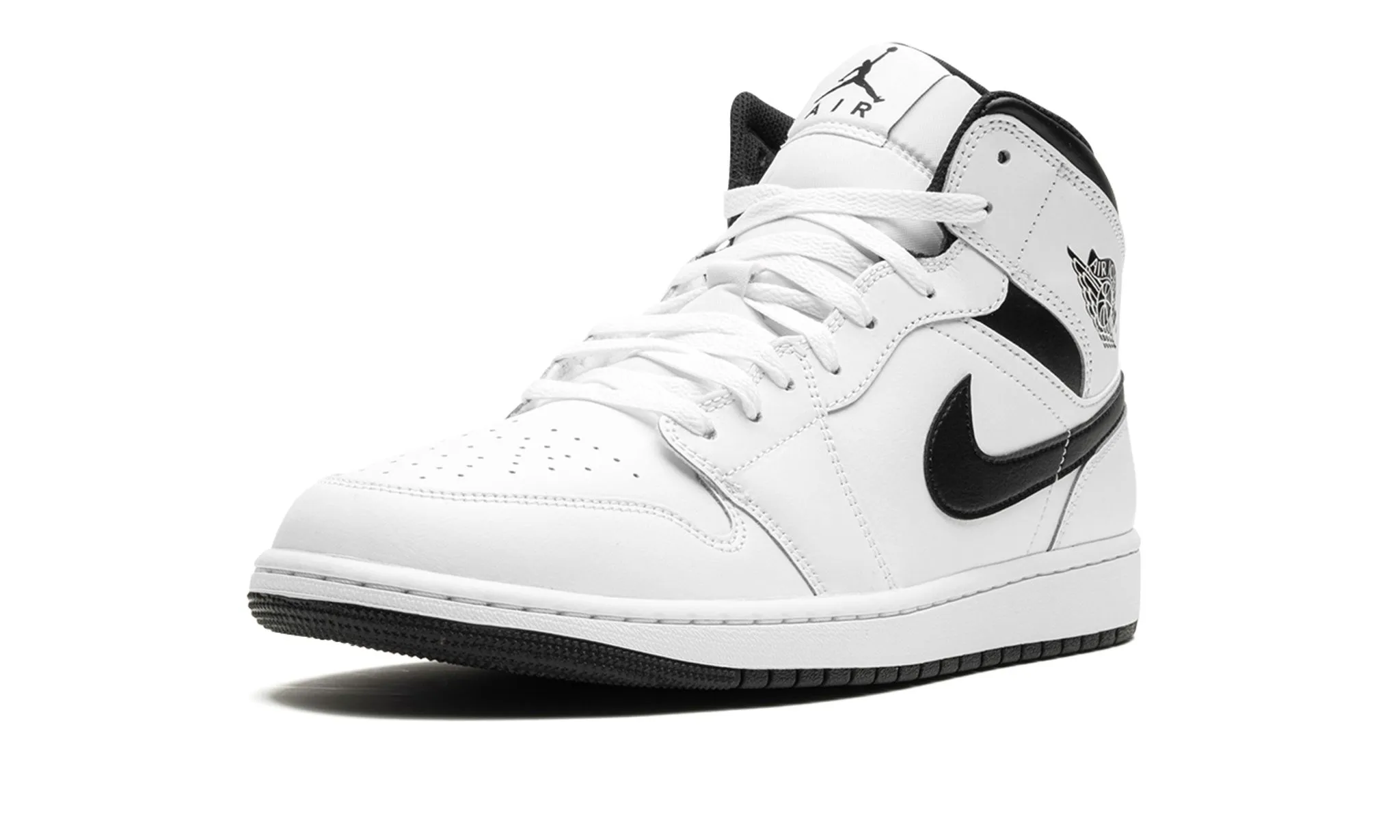Air Jordan 1 Mid Reverse Panda / White Black Support Motion