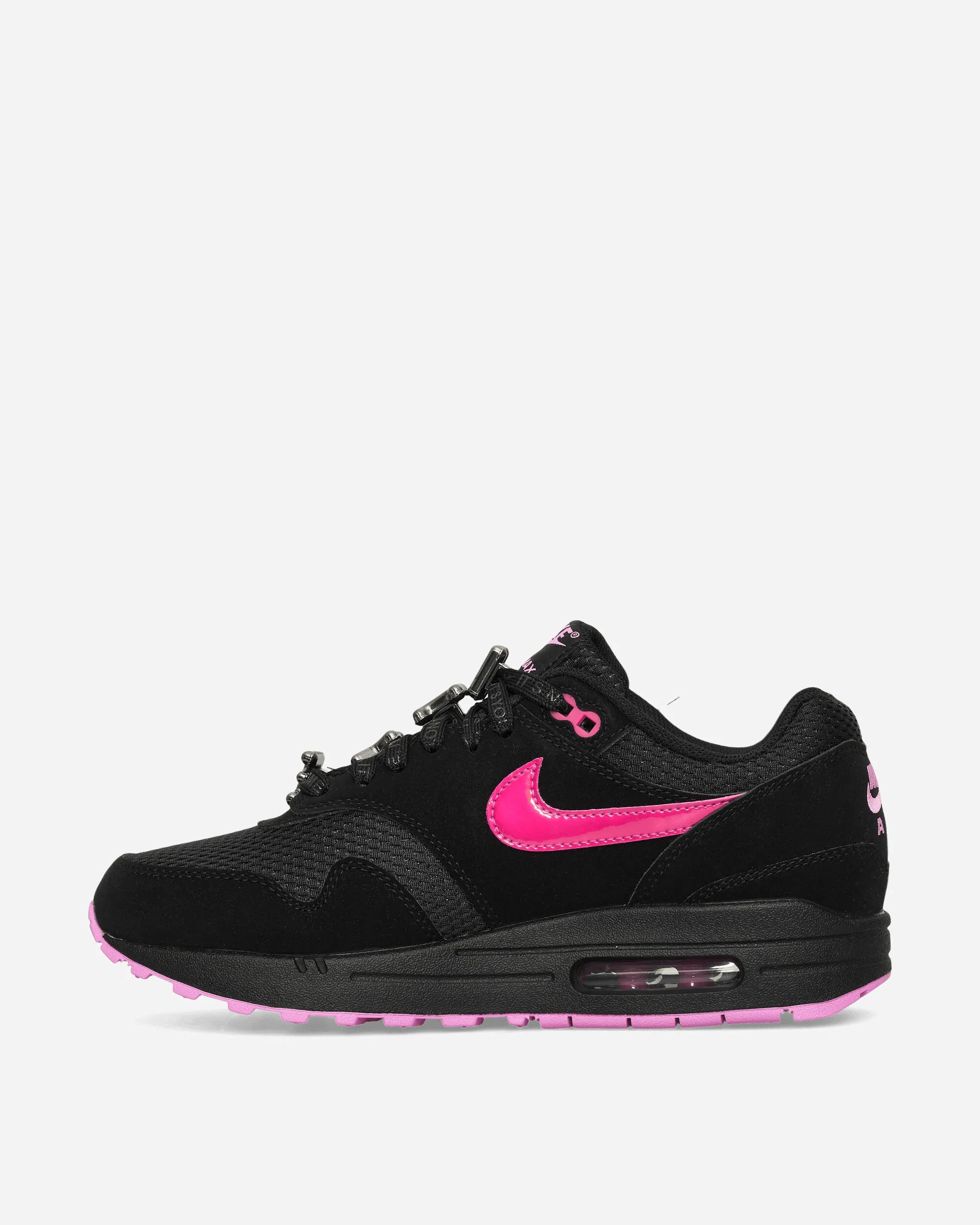Air Max 1 Premium Sneakers Black / Playful Pink Shock Absorbing