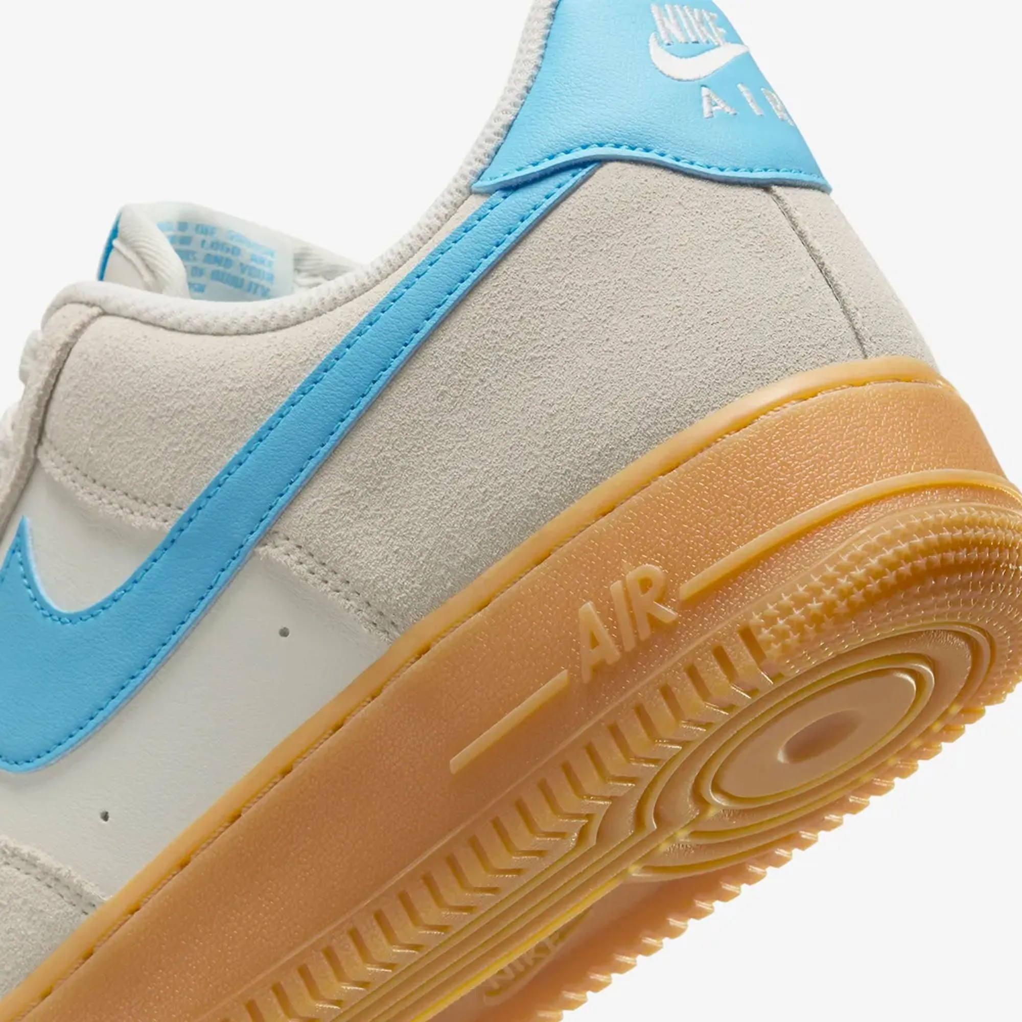 NIKE | AIR FORCE 1 '07 LV8 { PHANTOM/BALTIC BLUE-GUM YELLOW Fantasy Path Game Fit