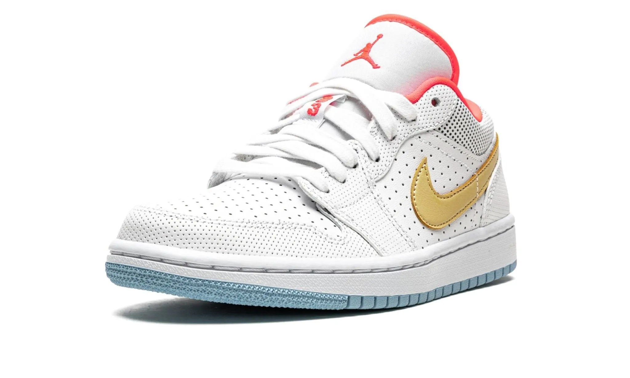 Wmns Air Jordan 1 Low SE White Sesame Flash Crimson Boho Free Color Mix