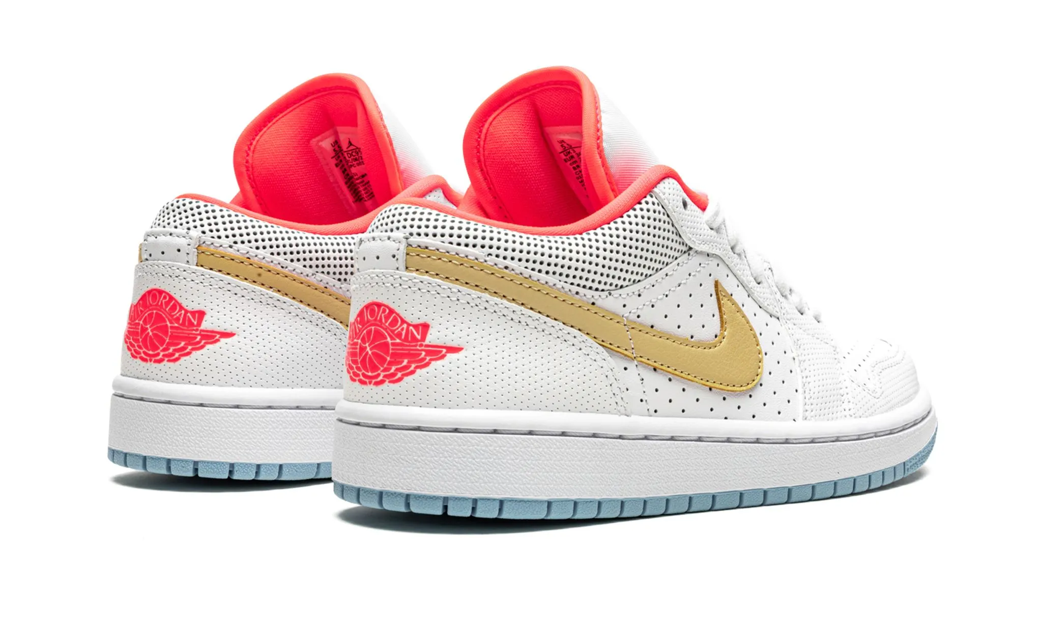Wmns Air Jordan 1 Low SE White Sesame Flash Crimson Velvet Rich