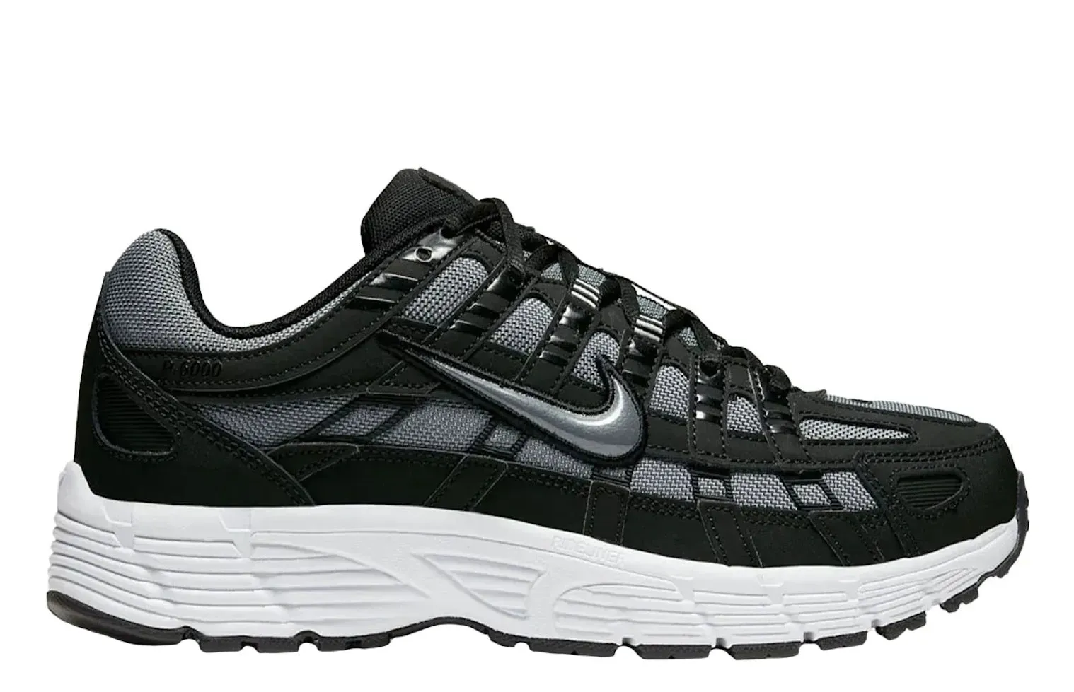 Nike P-6000 Black Cool Grey running in sunny weather shoes Rugged Design