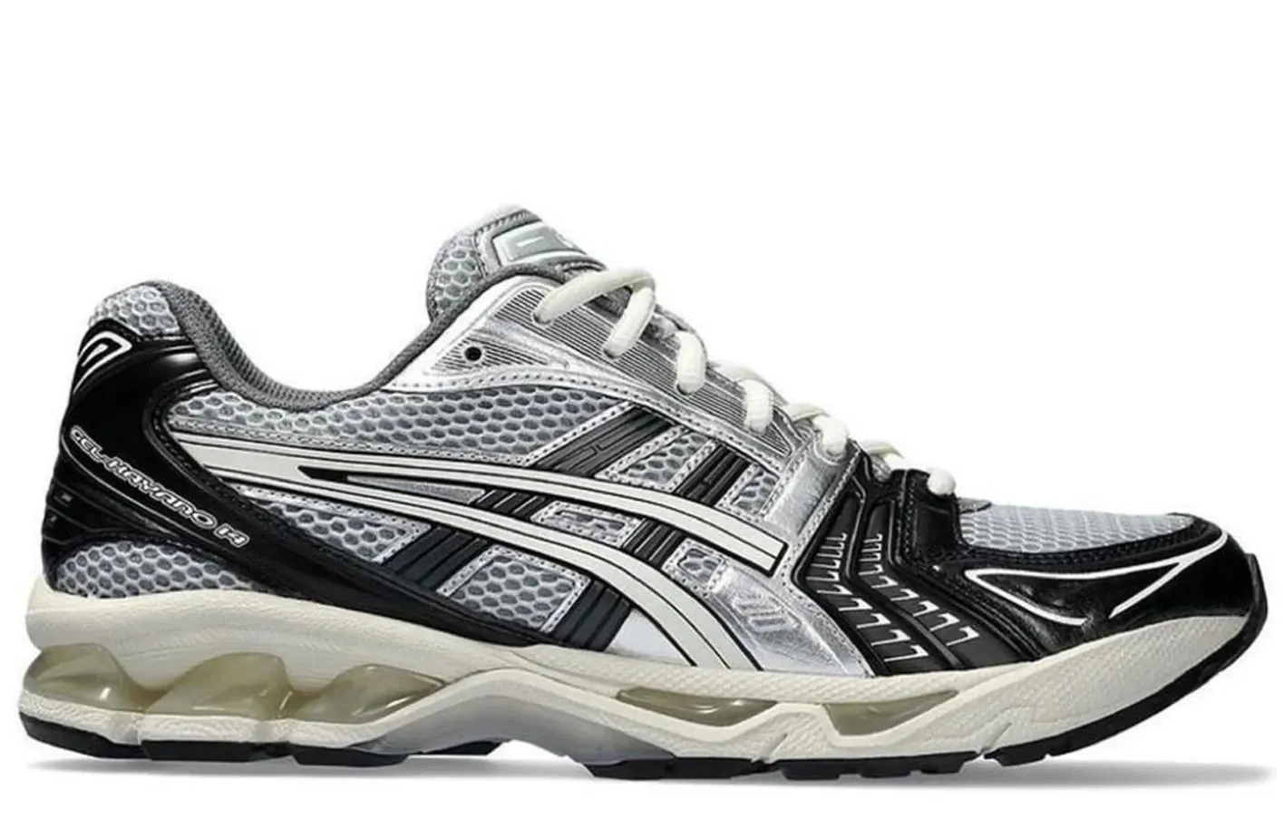 ASICS Gel-Kayano 14 Black Glacier Grey Silver Comfort Insole Work Casual