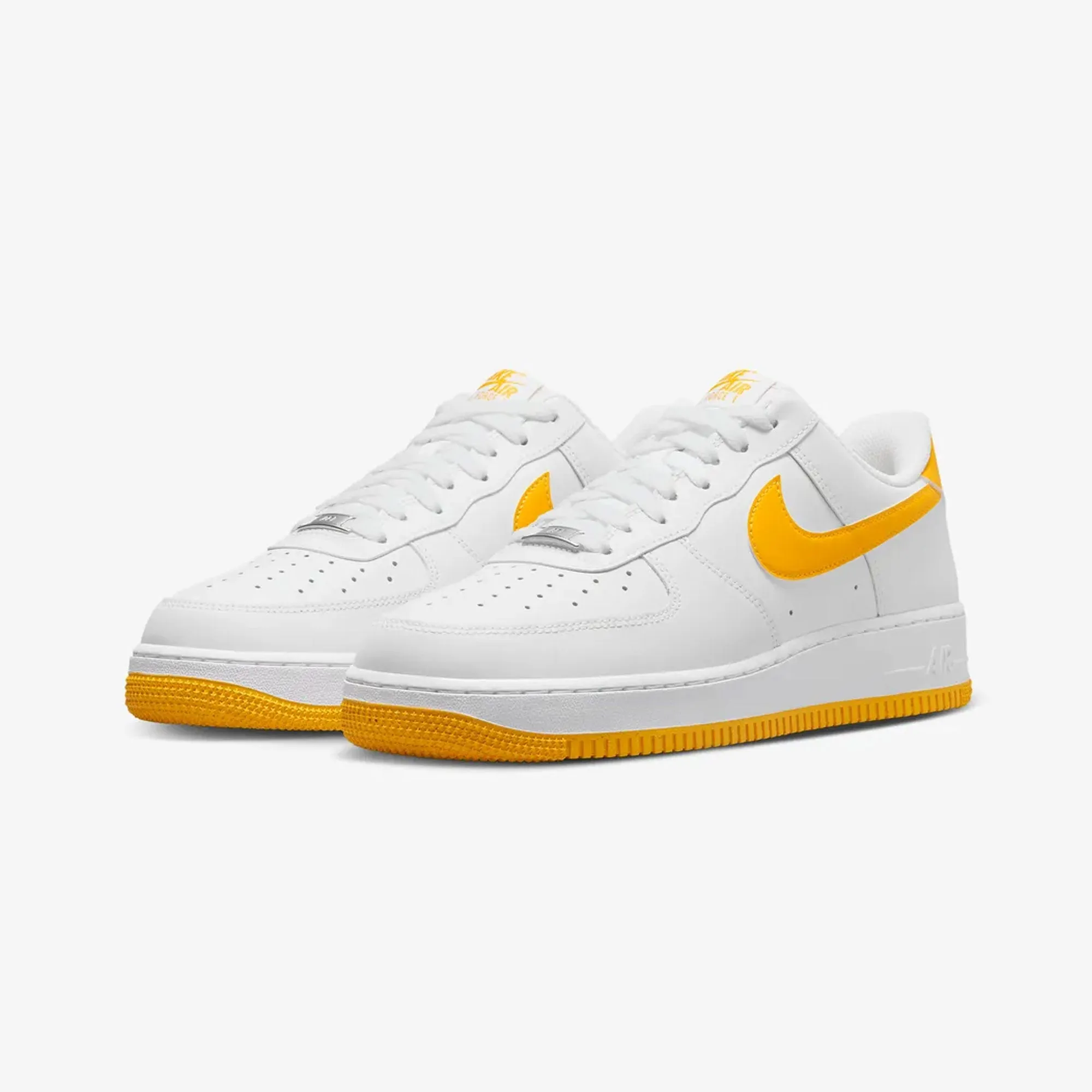 NIKE | AIR FORCE 1 '07 { WHITE/UNIVERSITY GOLD-WHITE Slip Safe