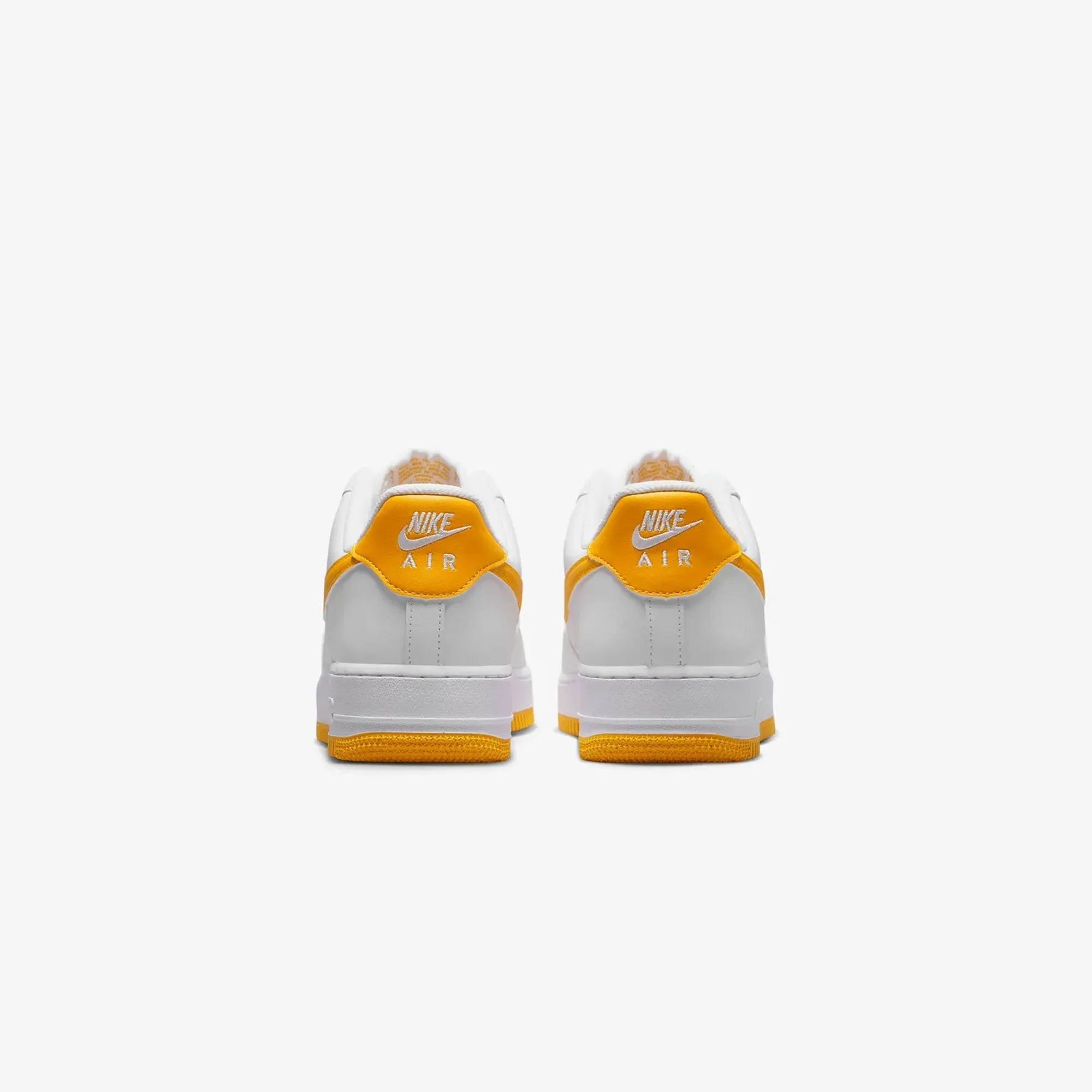 Swift Glide Red Glow NIKE | AIR FORCE 1 '07 { WHITE/UNIVERSITY GOLD-WHITE