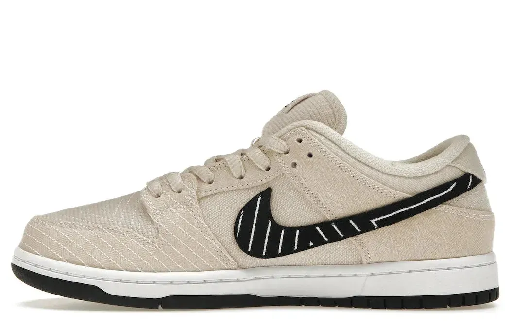 Nike SB Dunk Low Albino & Preto Non-Slip Grip buckle