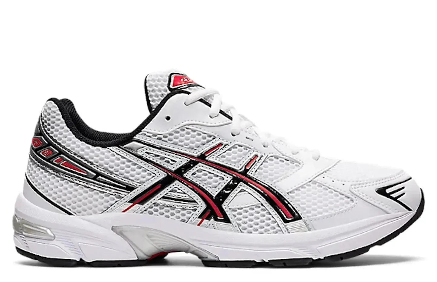 ASICS Gel-1130 White Electric Red fresh feel Knit Fabric