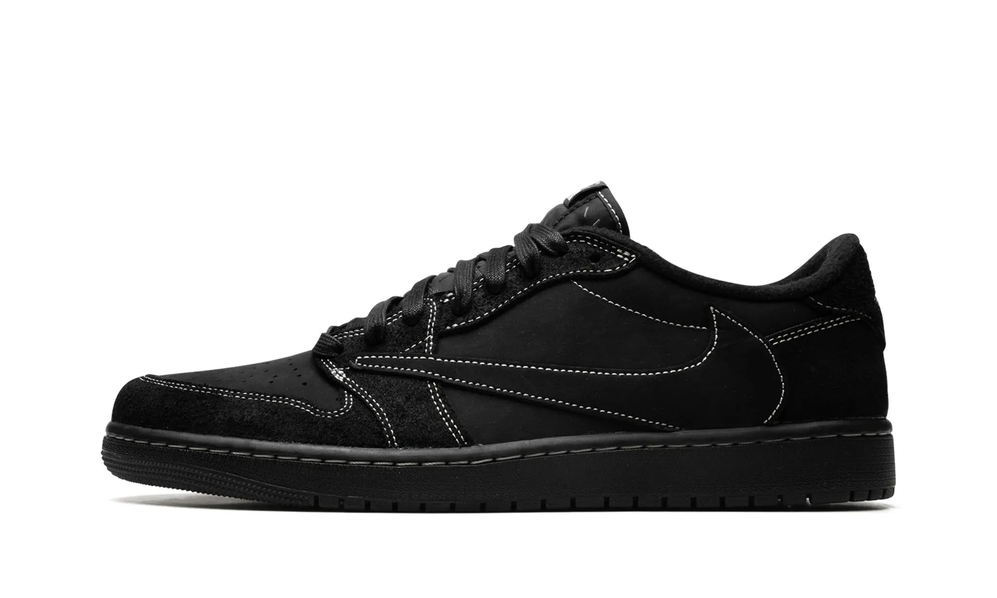 Air Jordan 1 Low x Travis Scott Black Phantom Bright tone Quick Dash