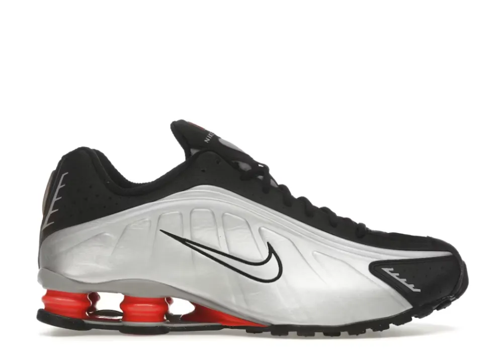 Foot Support Nike Shox R4 Black Metallic Silver