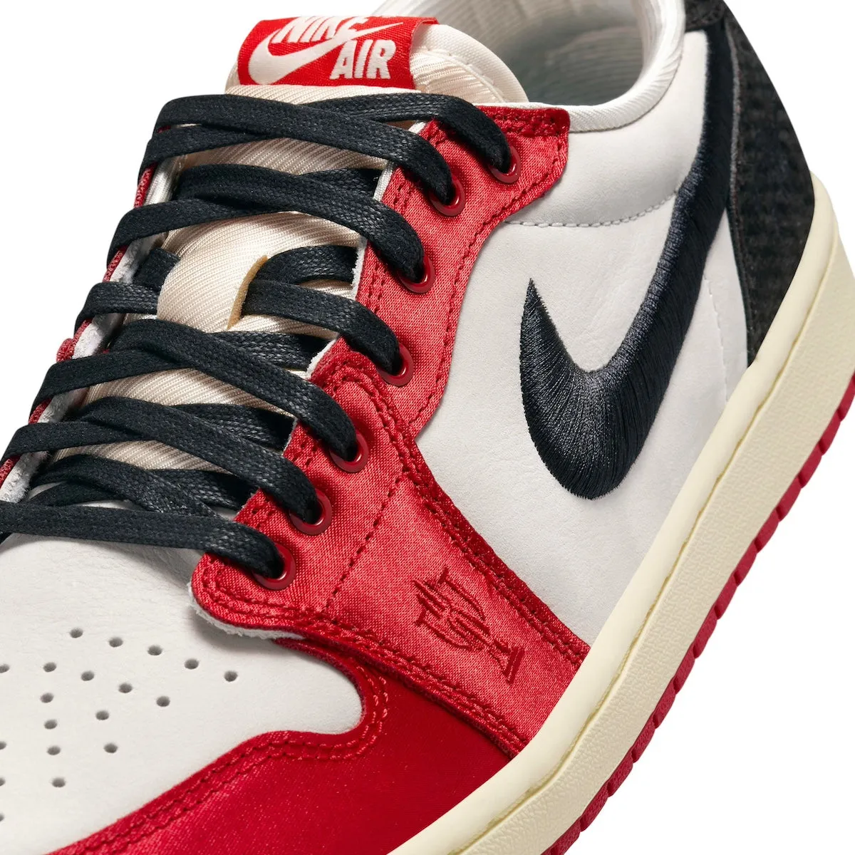 Air Jordan 1 Retro Low OG SP x Trophy Room "Away" Cushioned Footbed Cool Pop