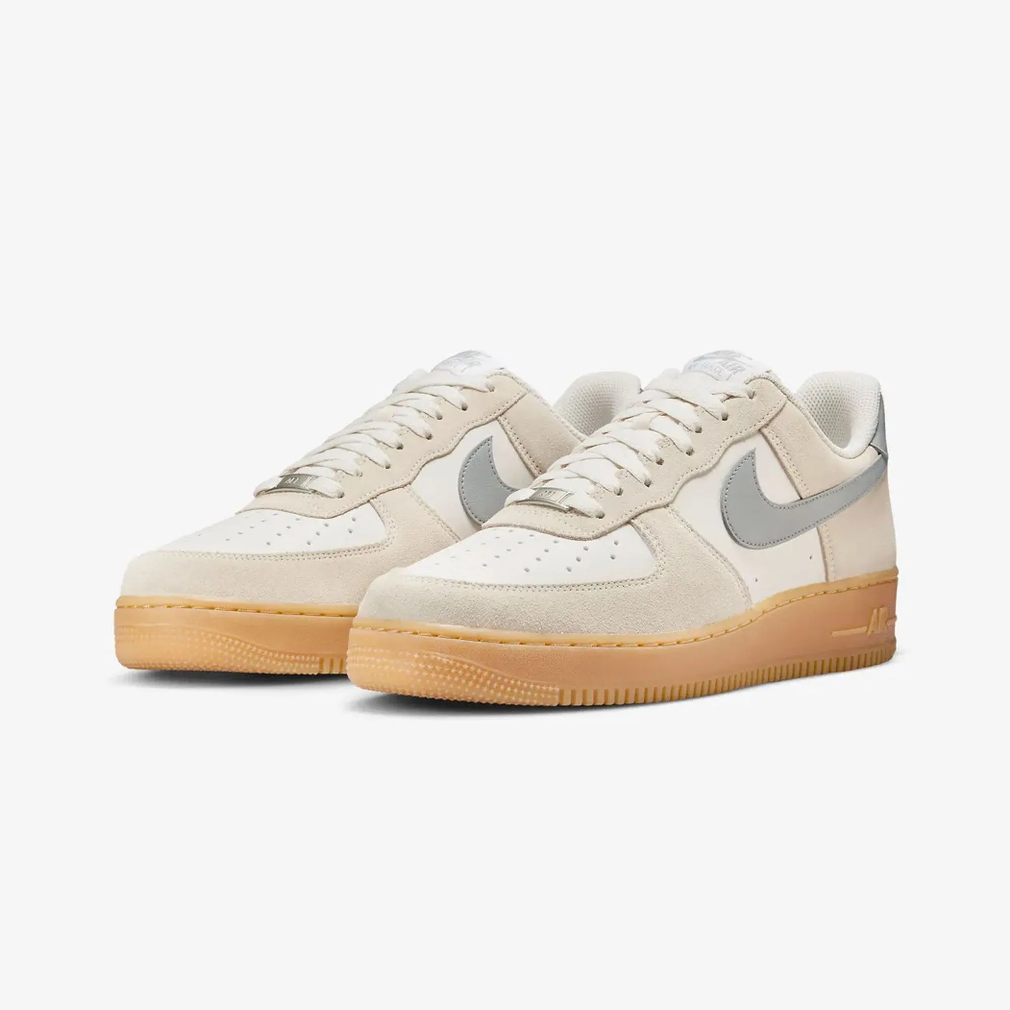 Stable Step Slim Form NIKE | AIR FORCE 1 '07 LV8 { PHANTOM/LT SMOKE GREY-GUM YELLOW