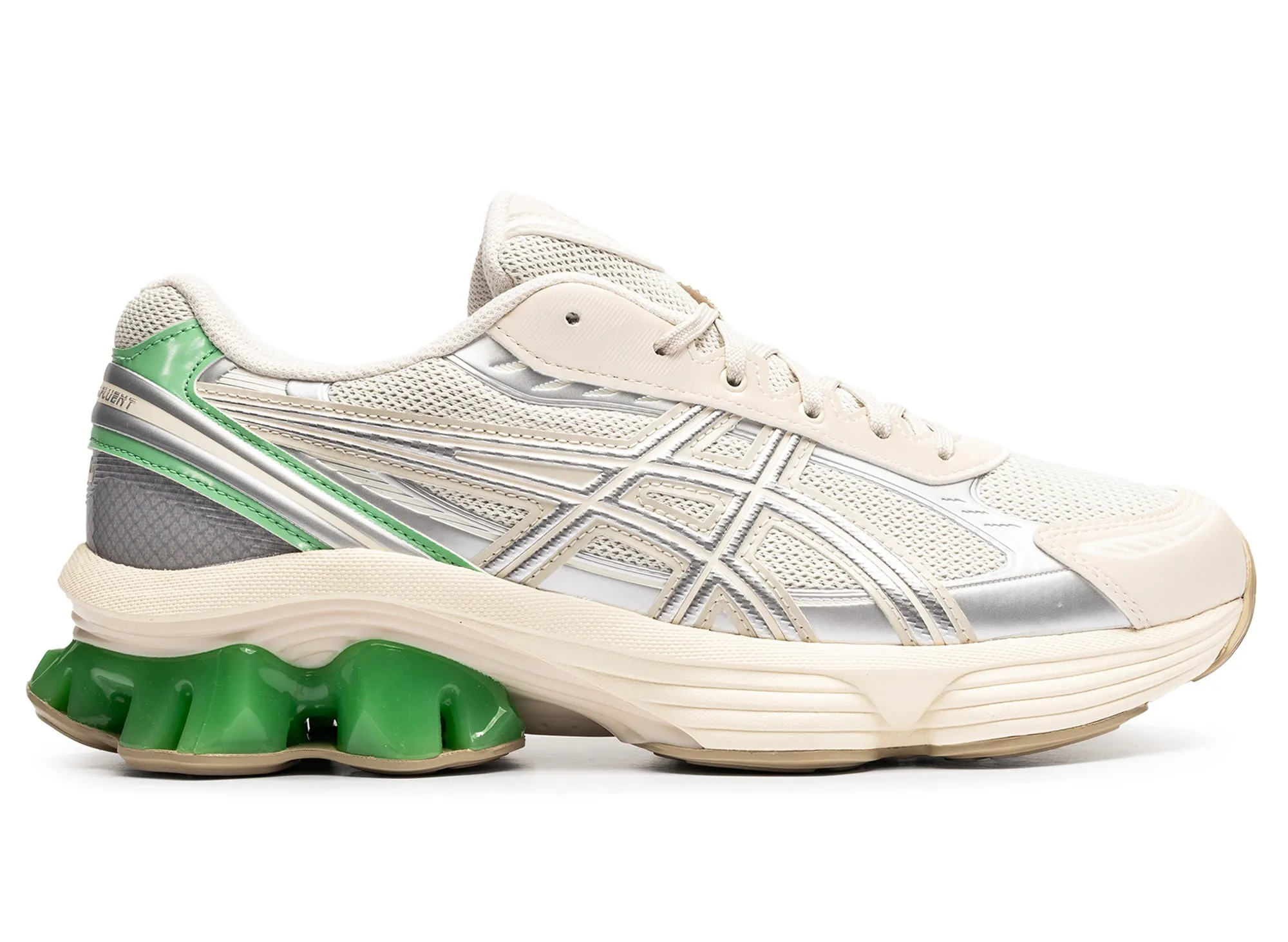 Asics Gel-Kinetic Fluent 'Smoke Grey / Pure Silver' Red Glow Buckle Fit