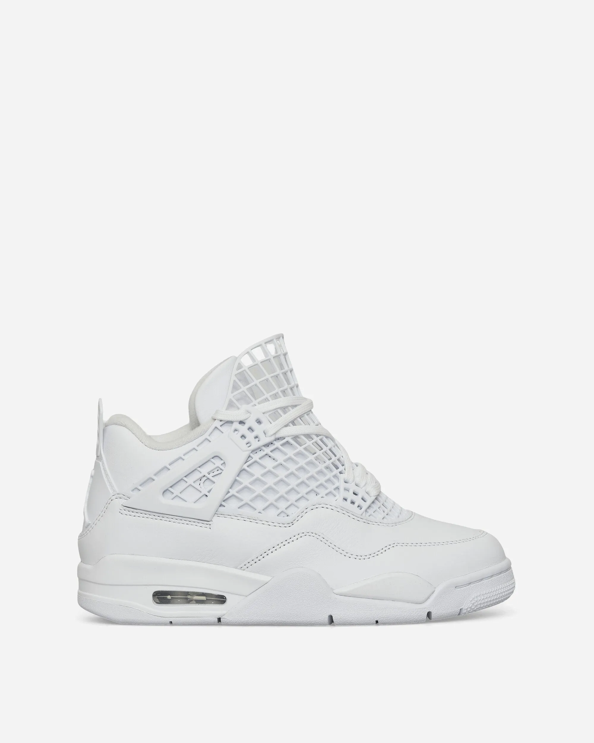 Women's Air Jordan 4 Net Sneakers White Cotton Base