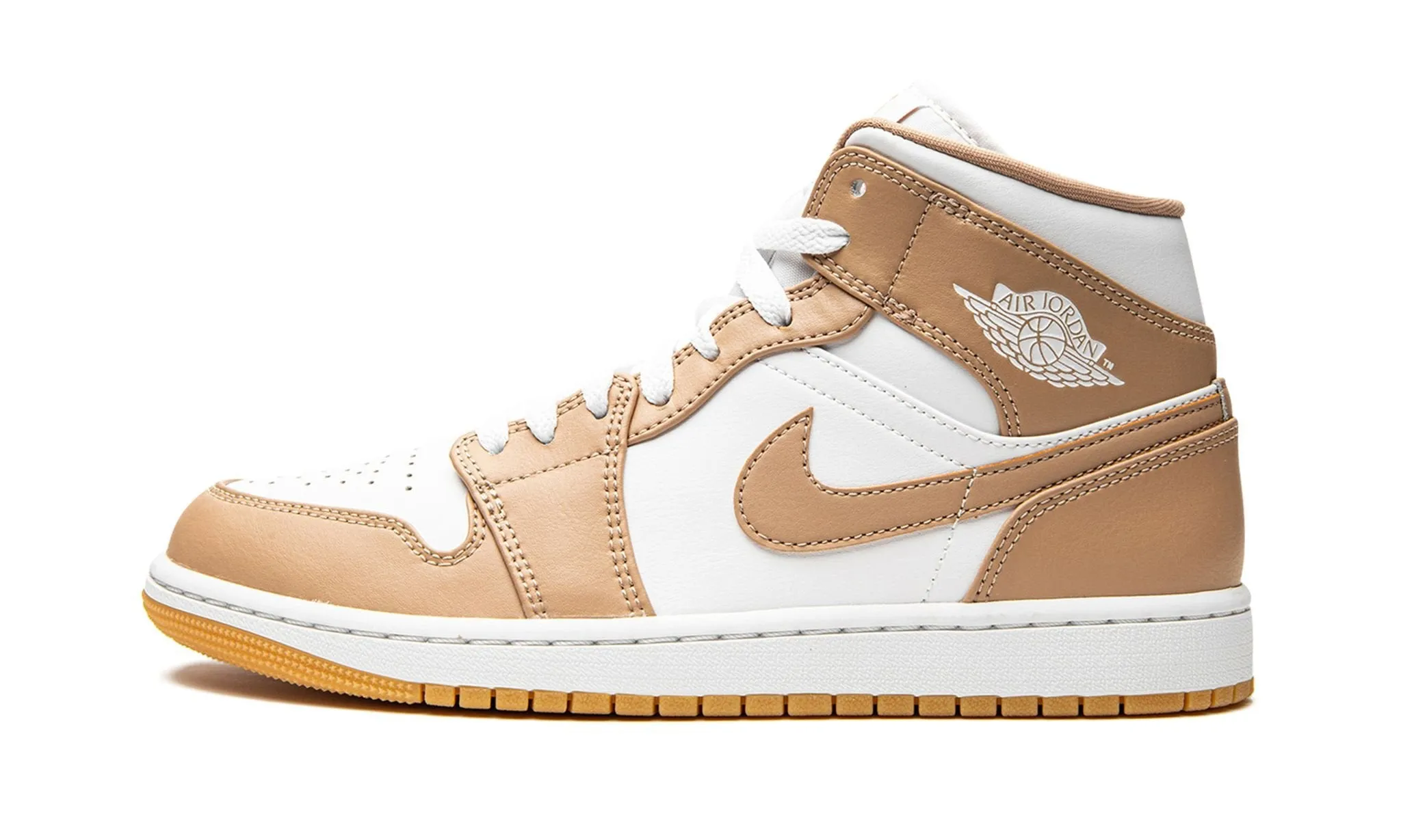 Air Jordan 1 Mid Tan Gum Vine Path