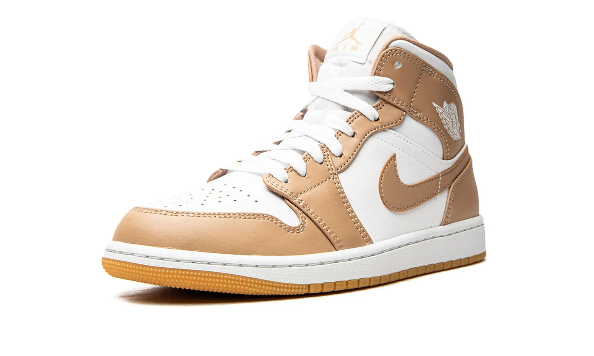 Stylish Appeal Air Jordan 1 Mid Tan Gum