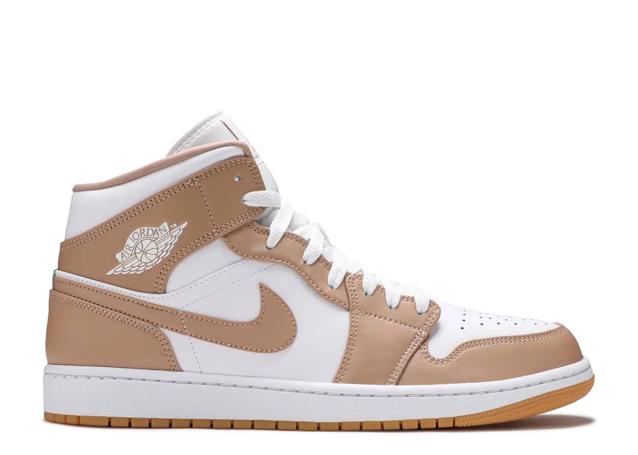 Anytime Wear Air Jordan 1 Mid Tan Gum