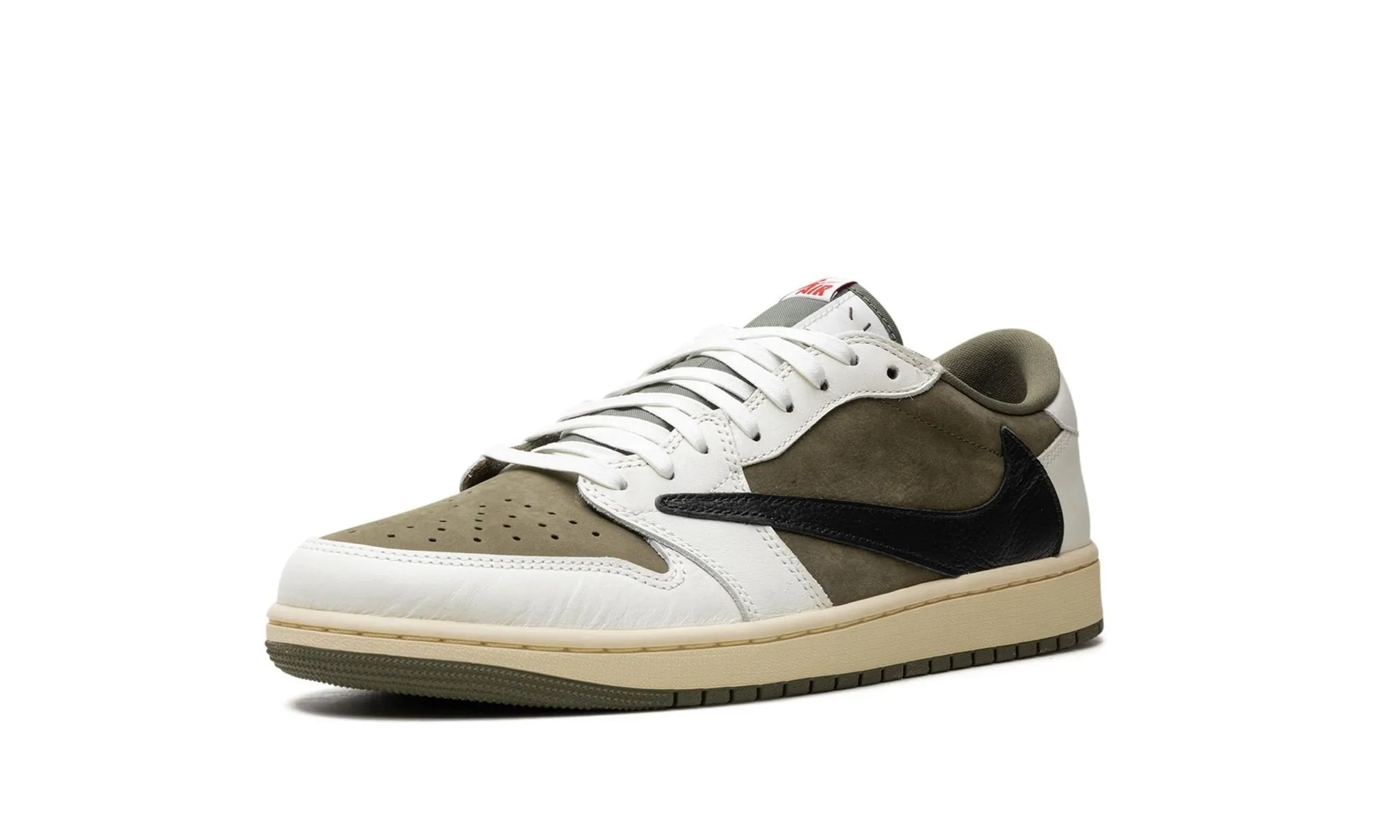 Travis Scott x Air Jordan 1 Low OG SP 'Medium Olive' Cotton Touch Leg Long