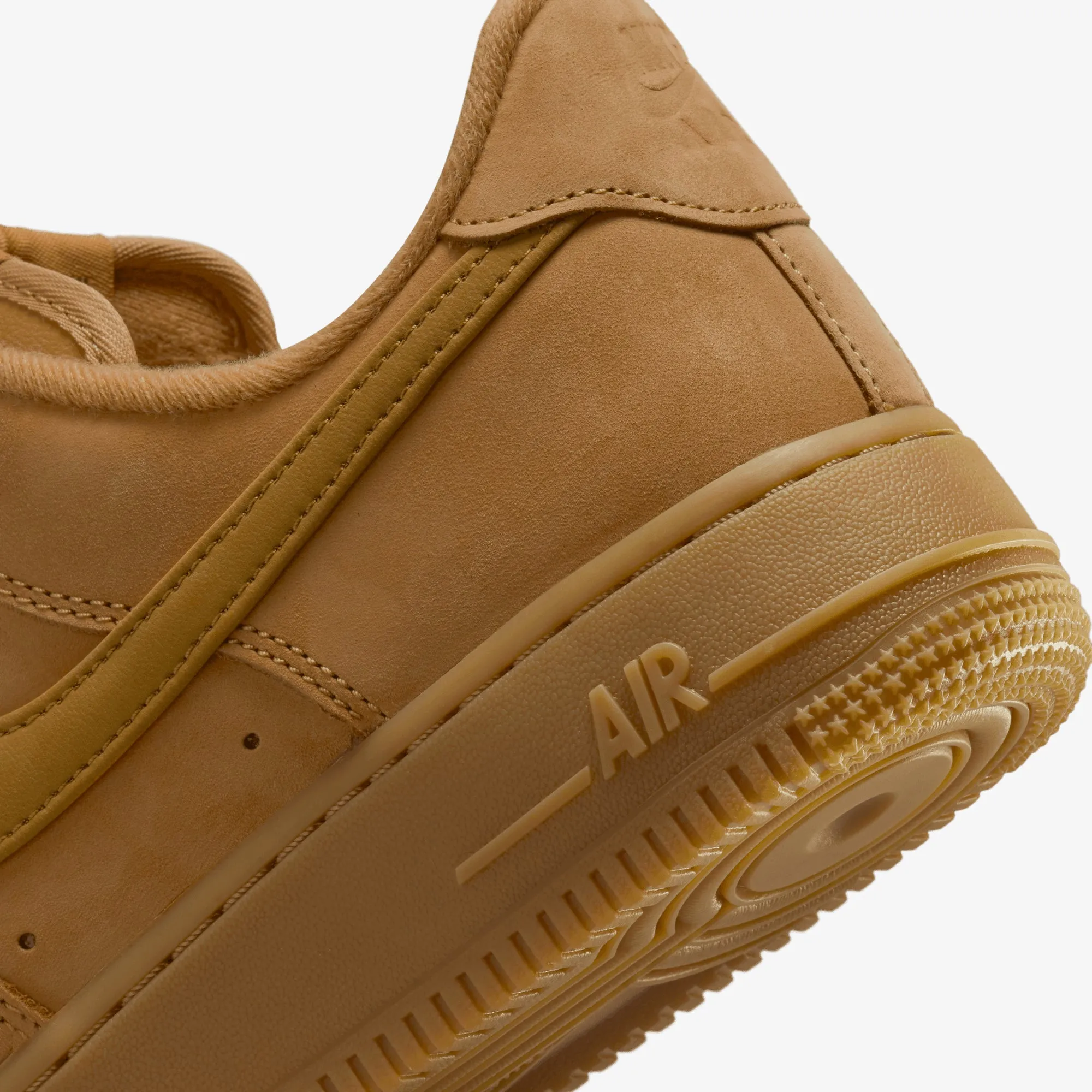 Earth Tone night walk NIKE | AIR FORCE 1 '07 { FLAX/WHEAT-GUM LIGHT BROWN-BLACK