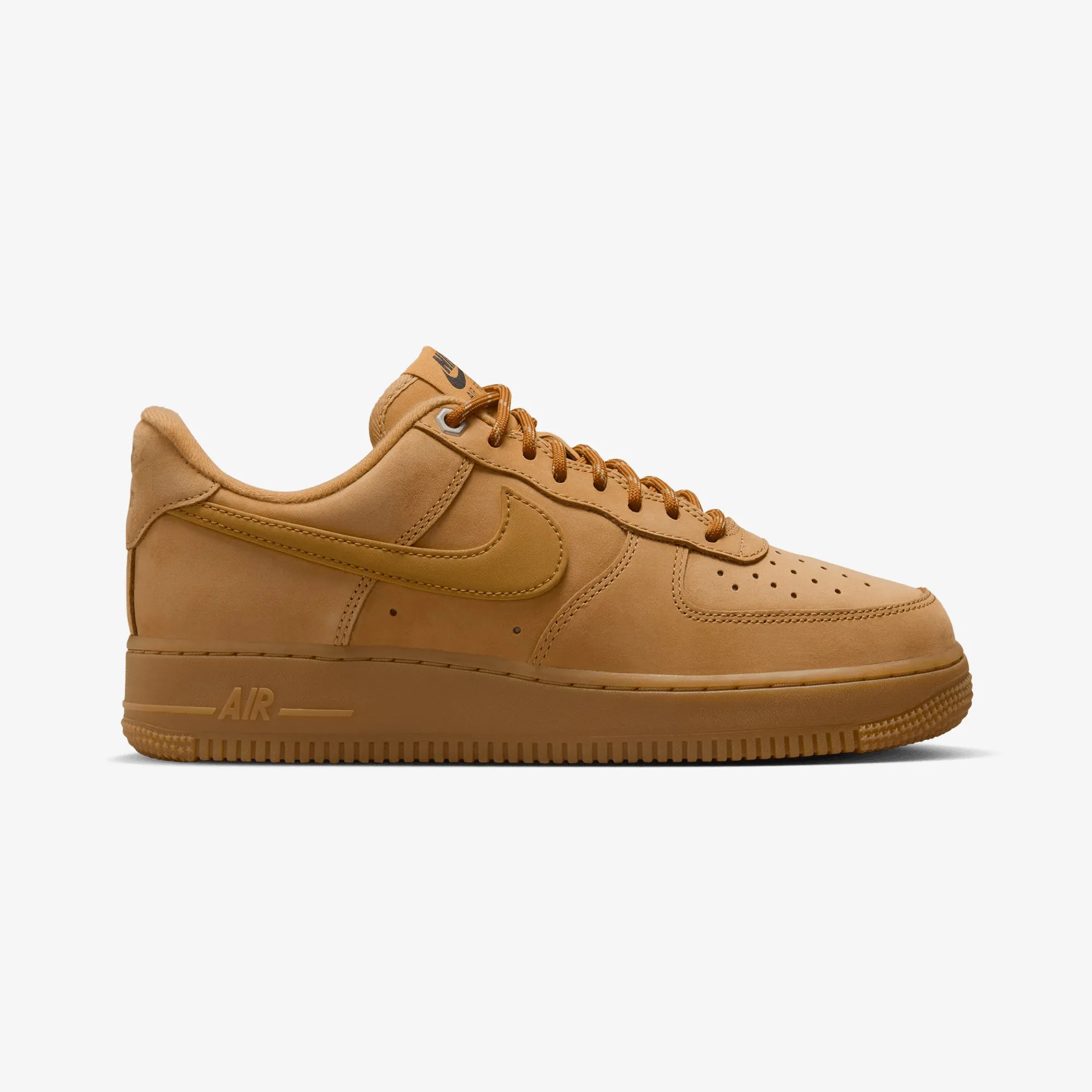 NIKE | AIR FORCE 1 '07 { FLAX/WHEAT-GUM LIGHT BROWN-BLACK Casual Move