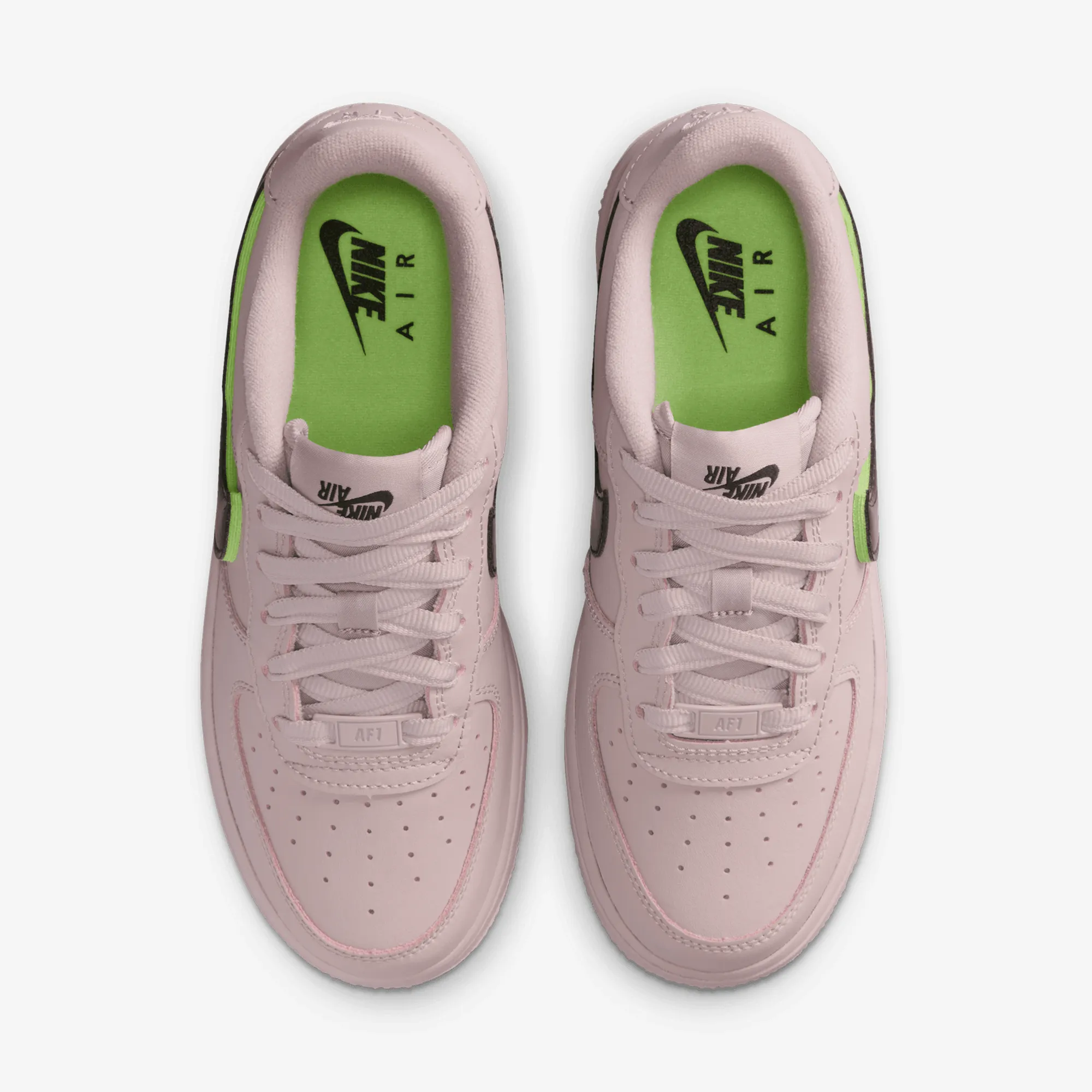 NIKE | AIR FORCE 1 LV8 { PARTICLE ROSE/VELVET BROWN-PARTICLE ROSE Leg Slim Hiking Mood