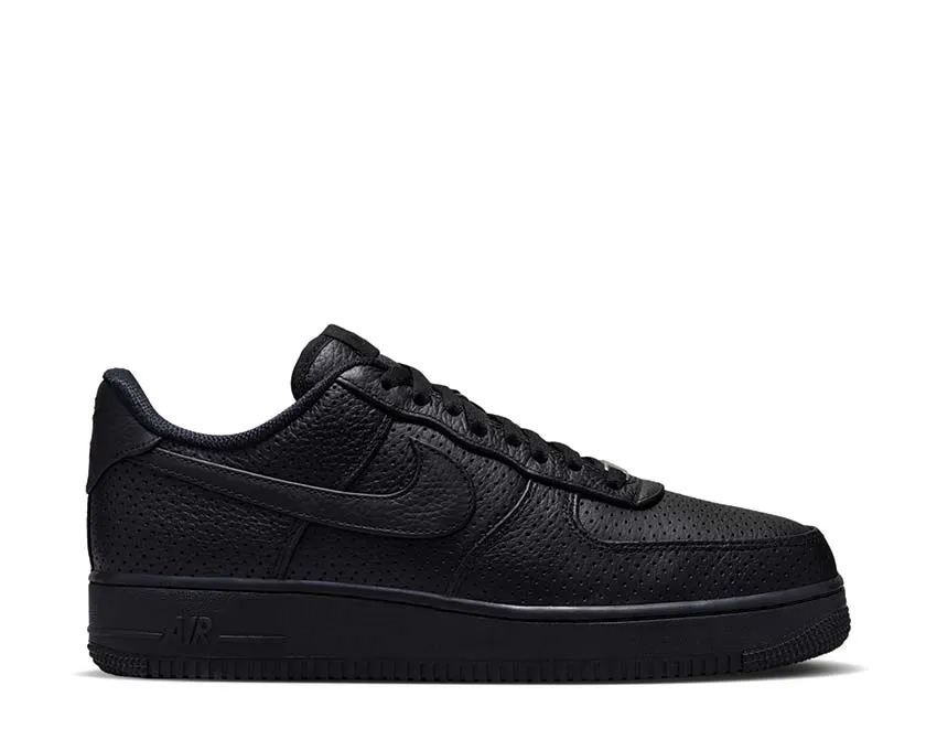 Nike Air Force 1 SP "Black Perforated" Elastic laces