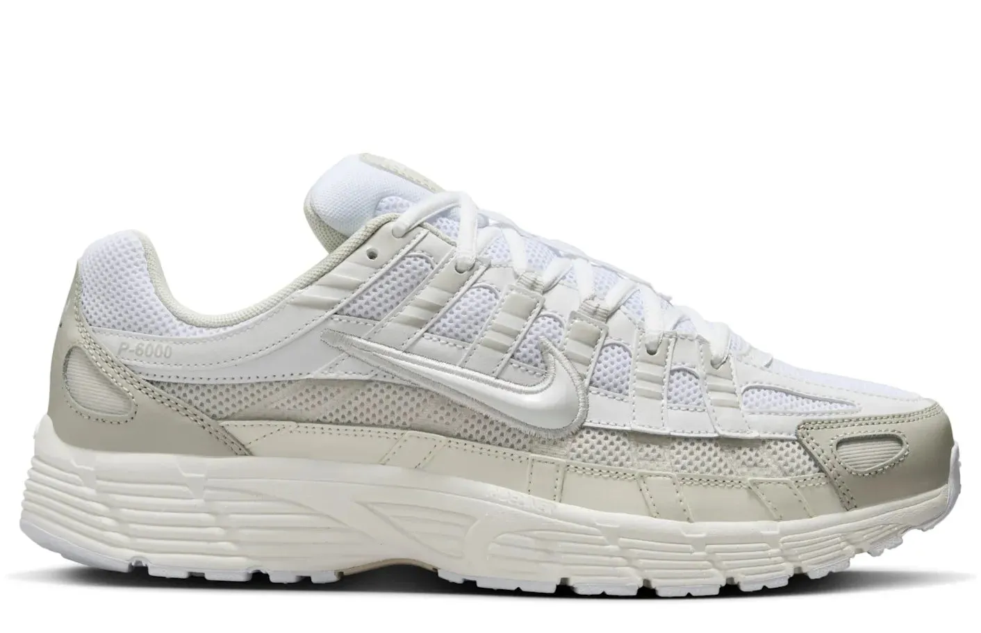 Nike P-6000 White Sail Vast Grey running in narrow tracks shoes Smooth ride
