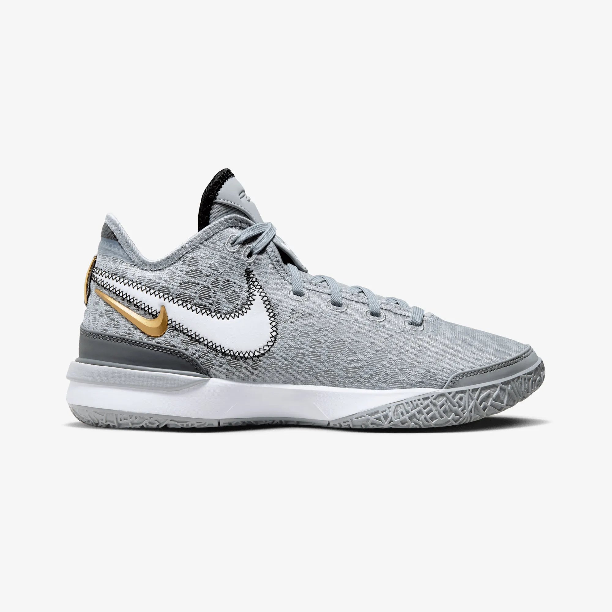 NIKE | LEBRON NXXT GEN { WOLF GREY/WHITE-IRON GREY-BLACK Desert Run Fast Go